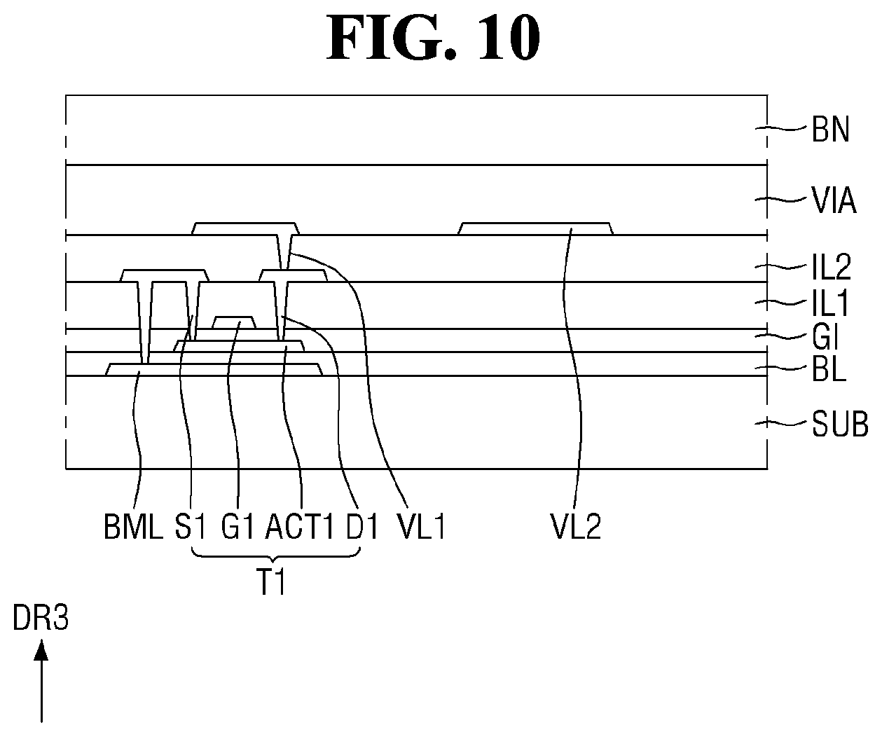 Patent US12107114 Figure 10 – Display device