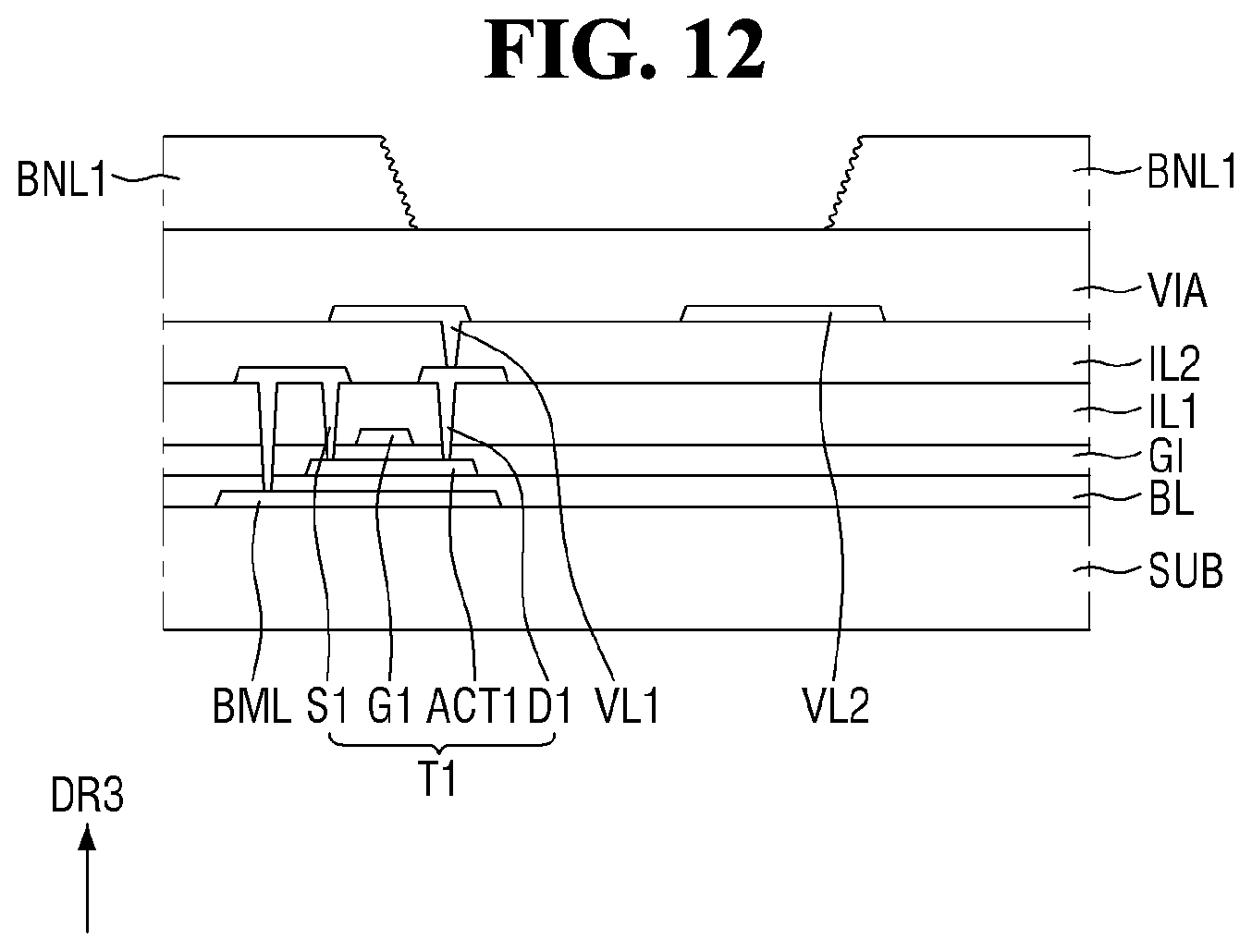 Patent US12107114 Figure 12 – Display device