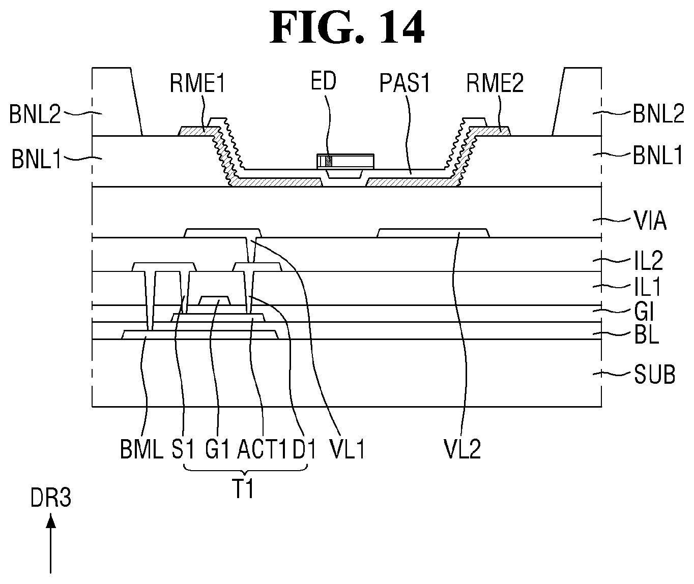 Patent US12107114 Figure 14 – Display device