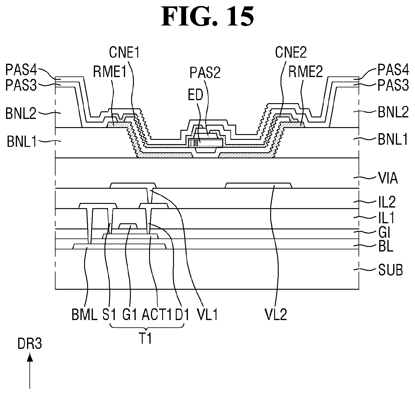 Patent US12107114 Figure 15 – Display device