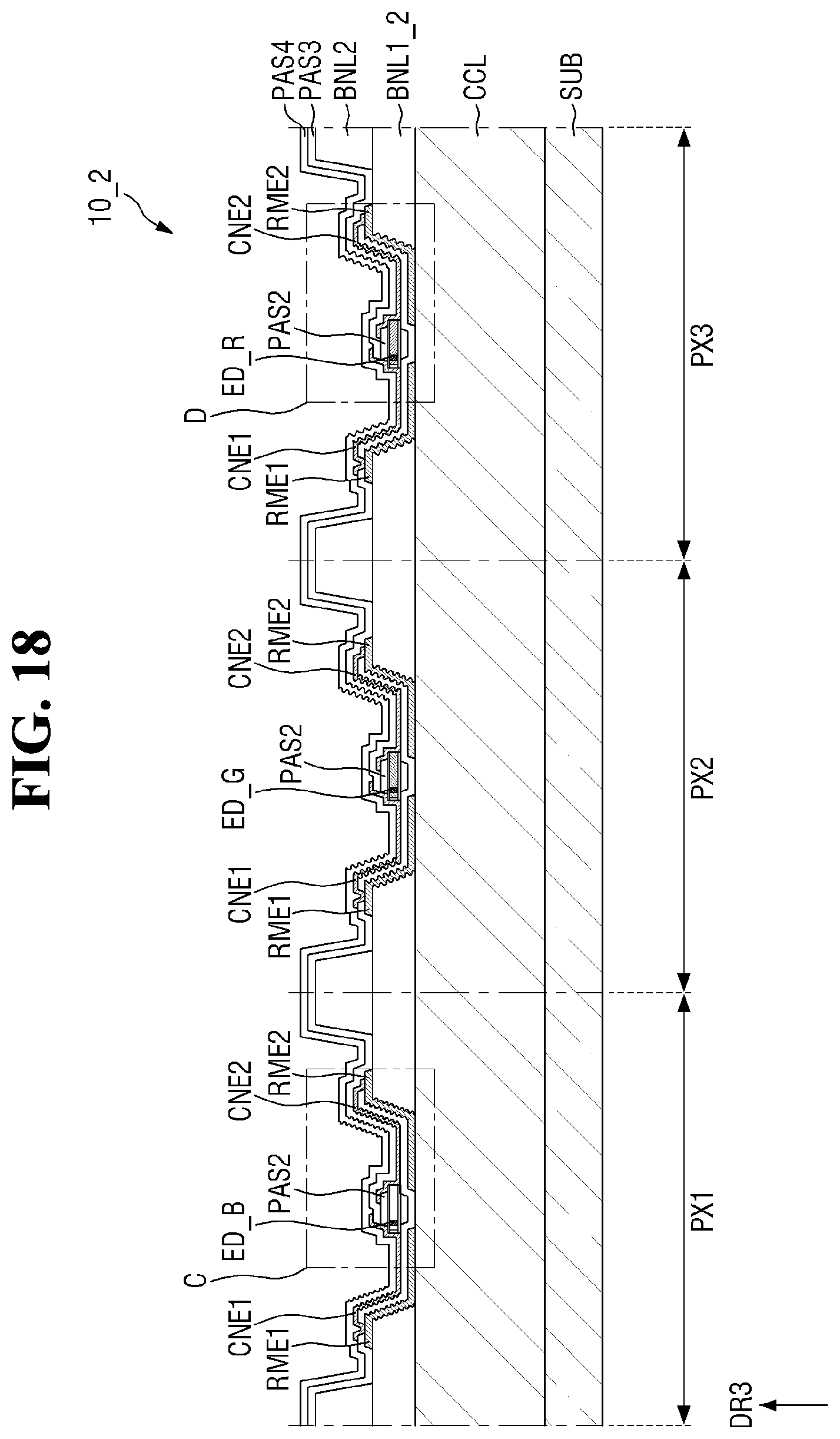 Patent US12107114 Figure 18 – Display device