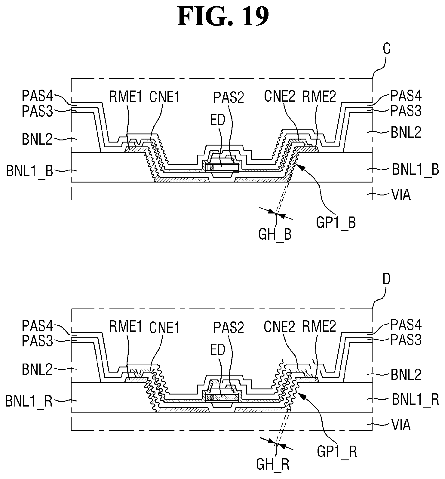 Patent US12107114 Figure 19 – Display device