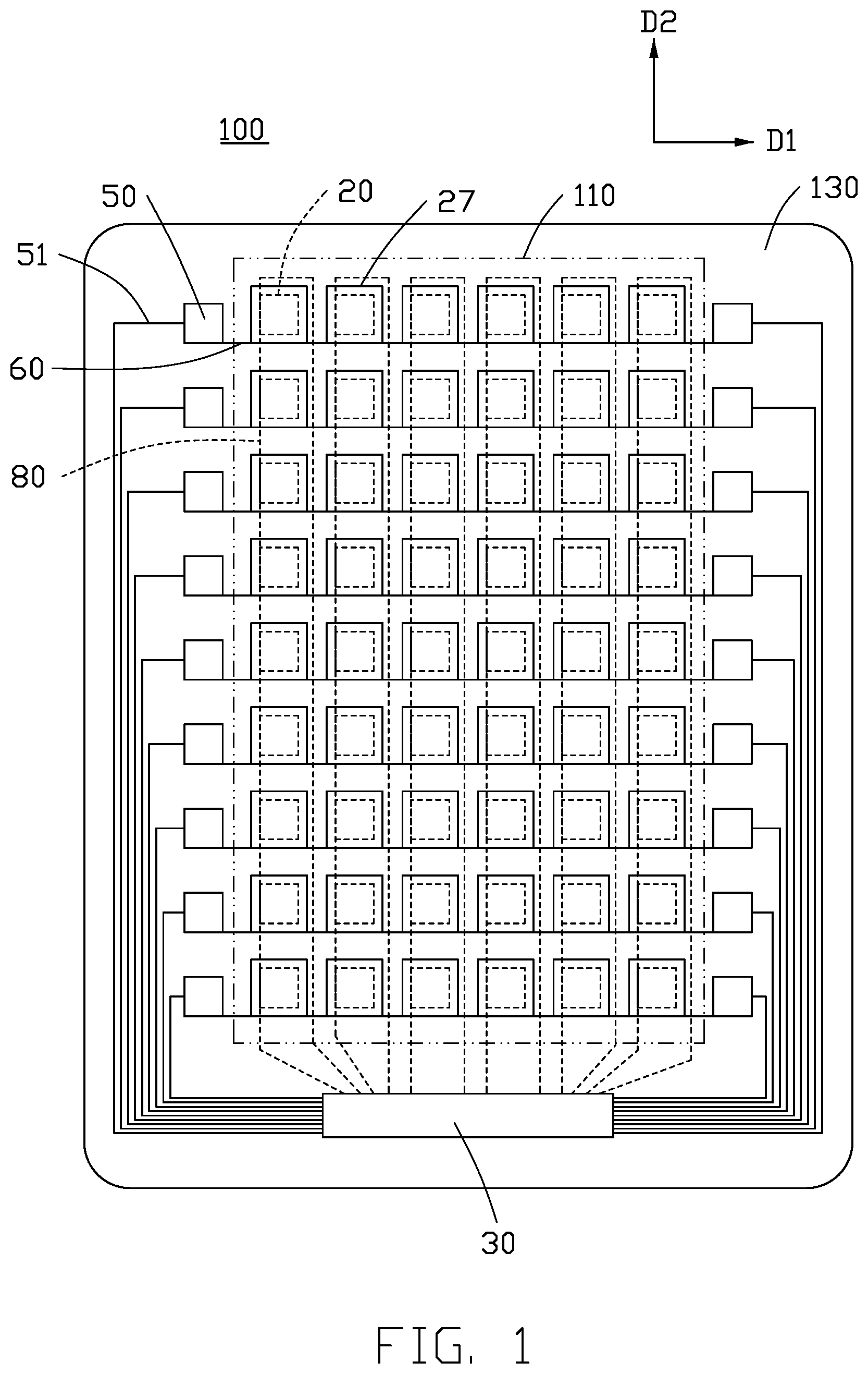 Patent US12107116 Figure 1 – Method for making micro-LED display panel