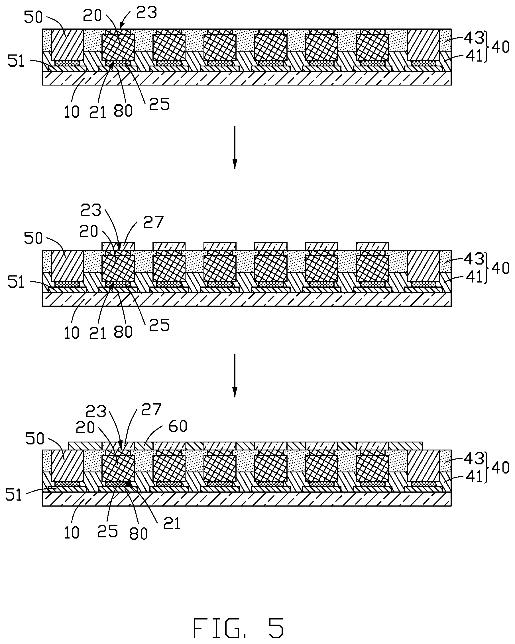 Patent US12107116 Figure 5 – Method for making micro-LED display panel