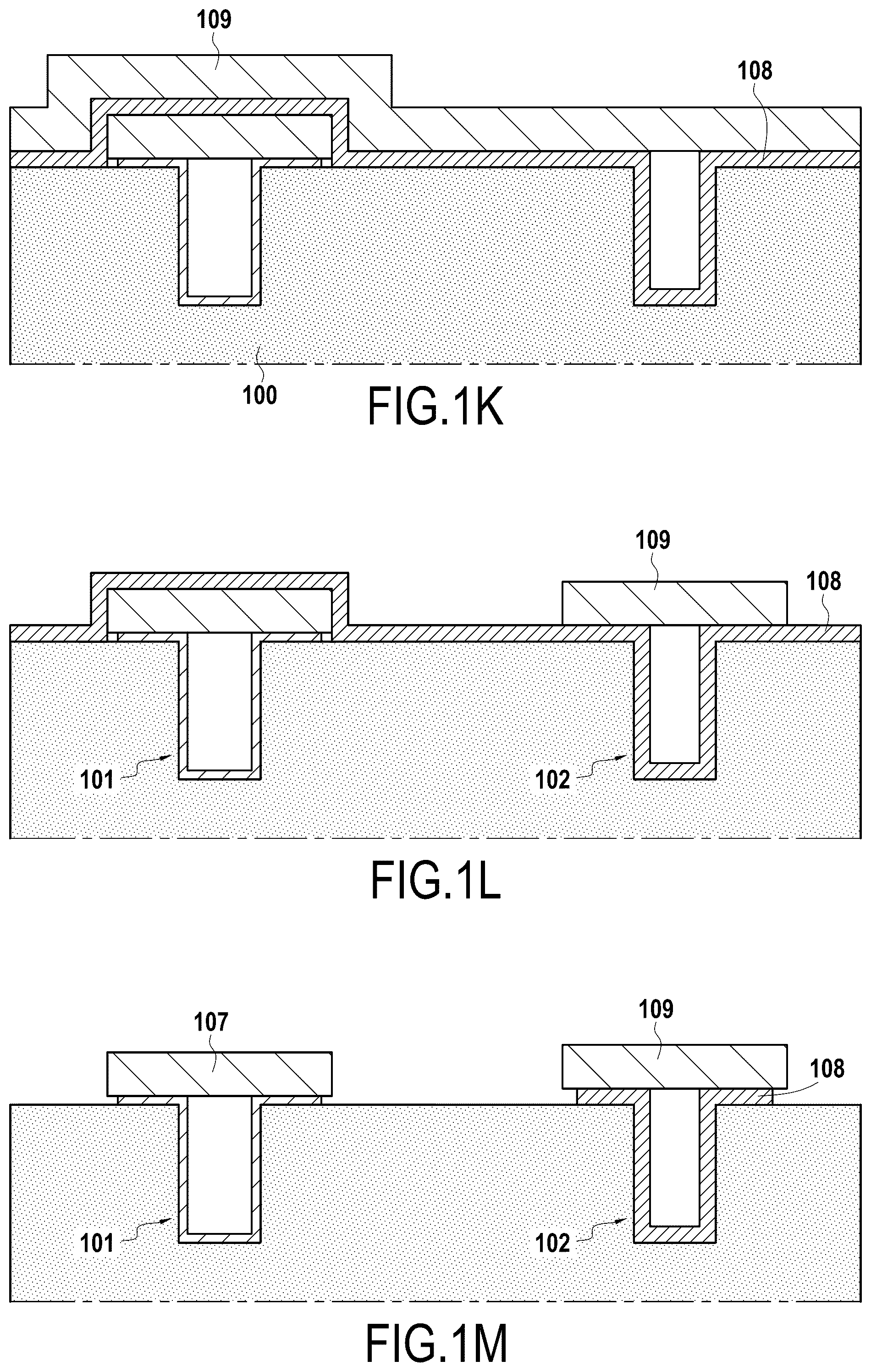 Patent US12107118 Figure 4 – Method for forming an electronic product comprising two capacitors having different dielectric thicknesses, and corresponding electronic product