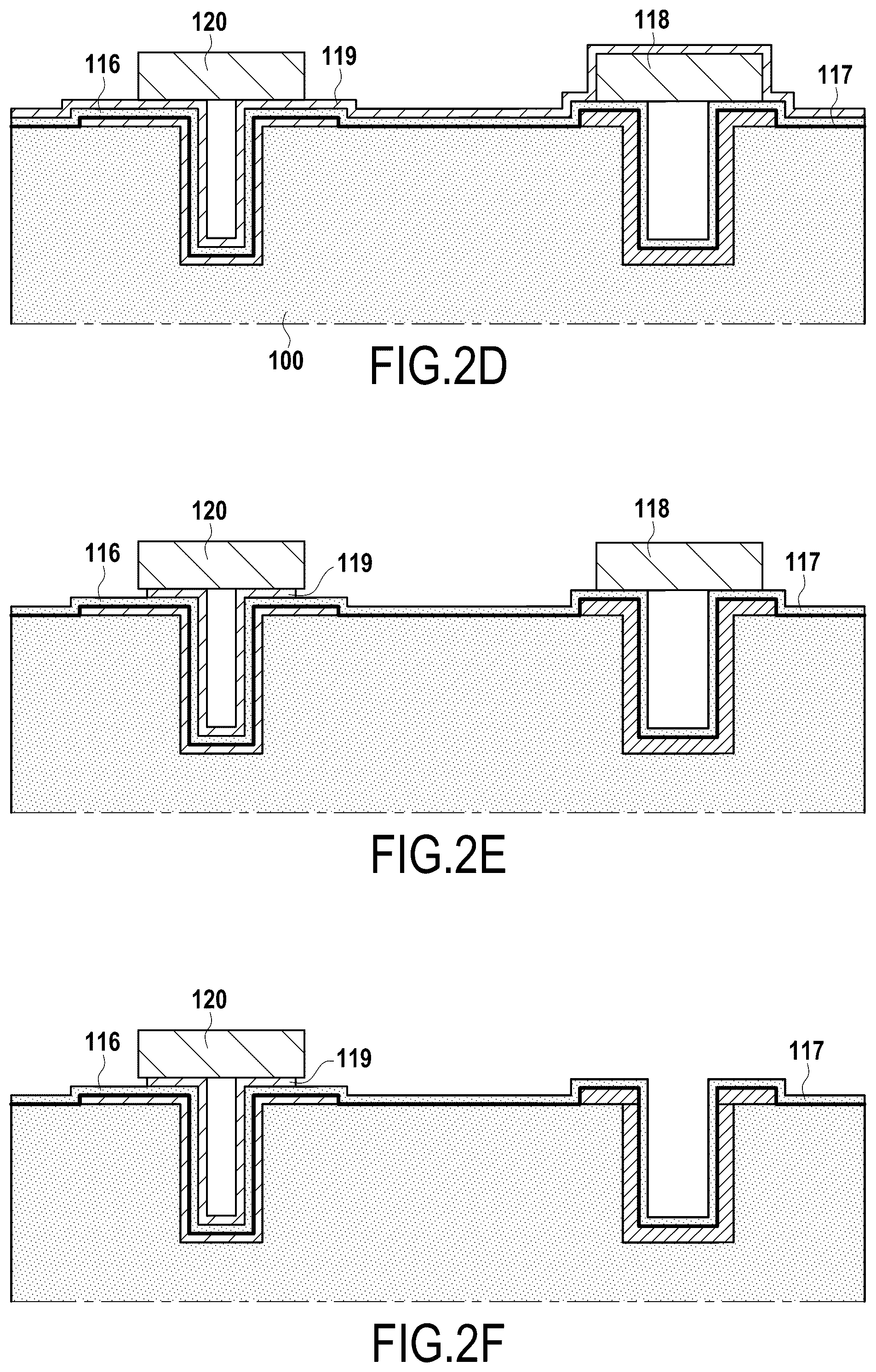 Patent US12107118 Figure 7 – Method for forming an electronic product comprising two capacitors having different dielectric thicknesses, and corresponding electronic product
