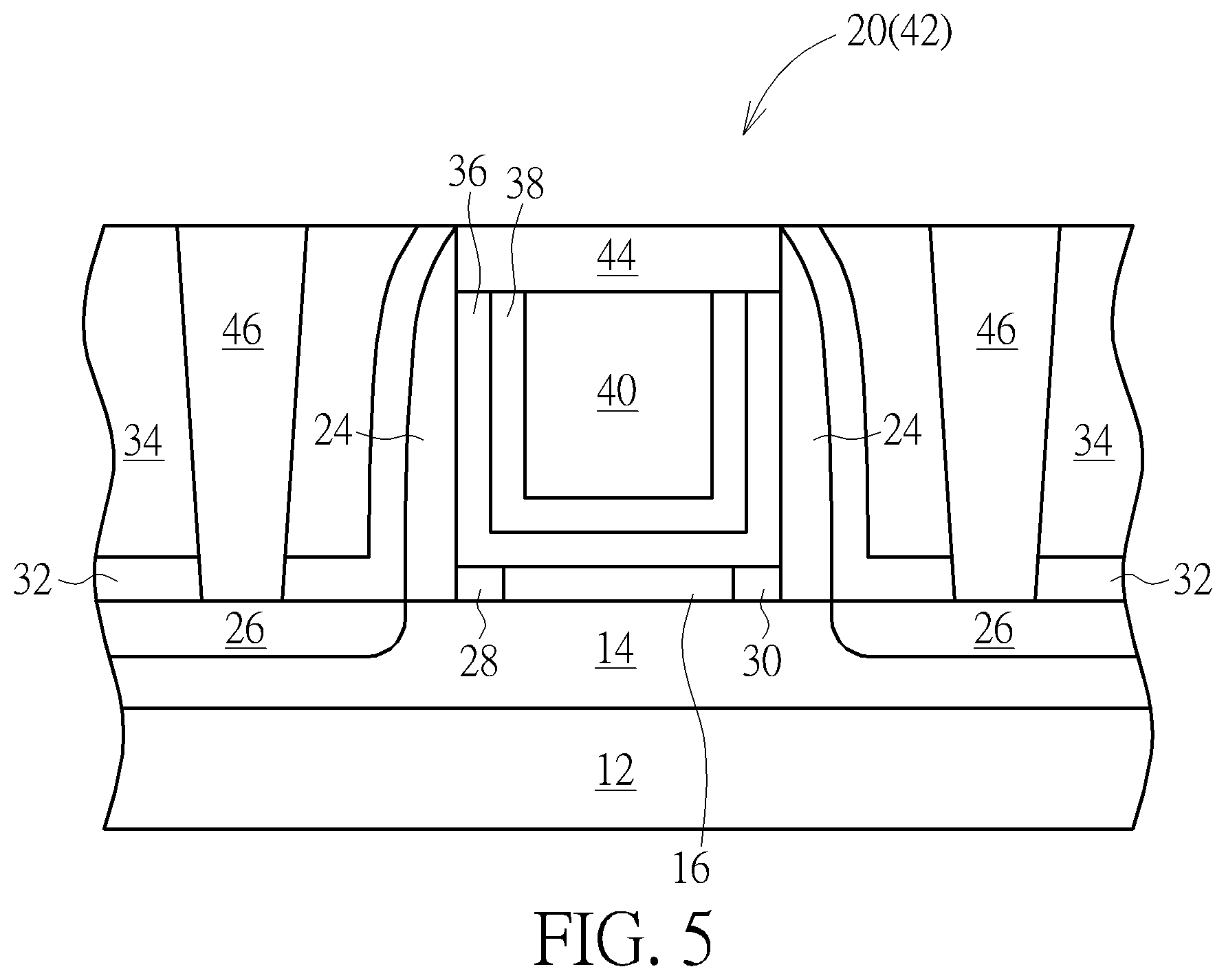 Patent US12107121 Figure 3 – Method for forming air gap between gate dielectric layer and spacer