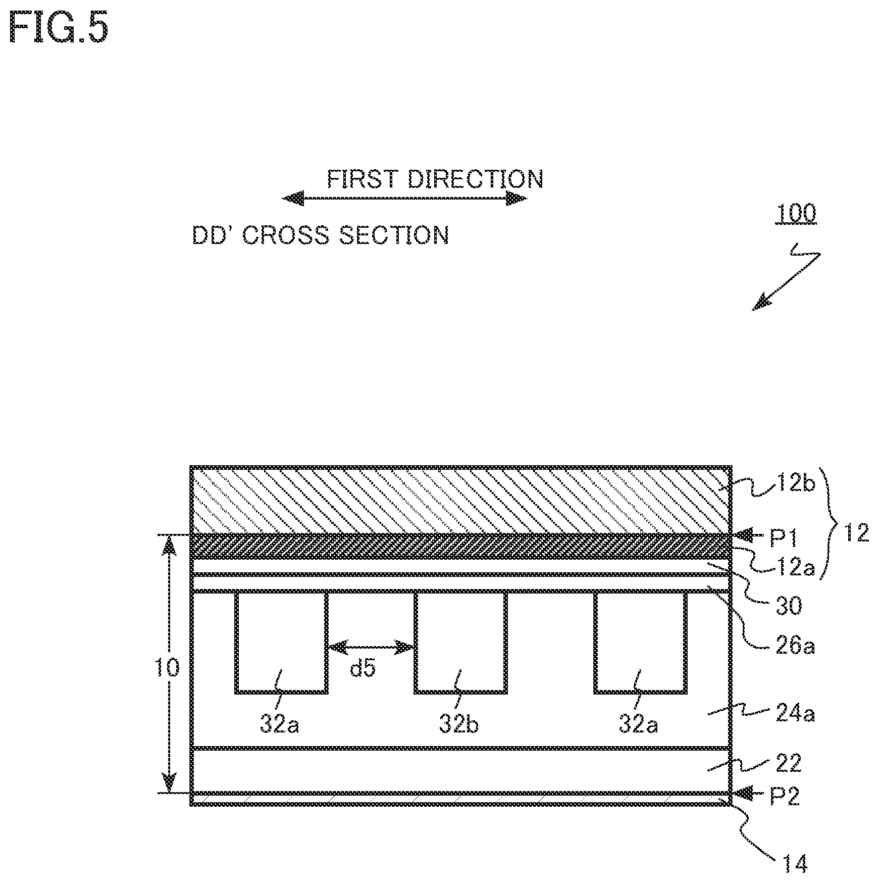 Patent US12107127 Figure 5 – Semiconductor device