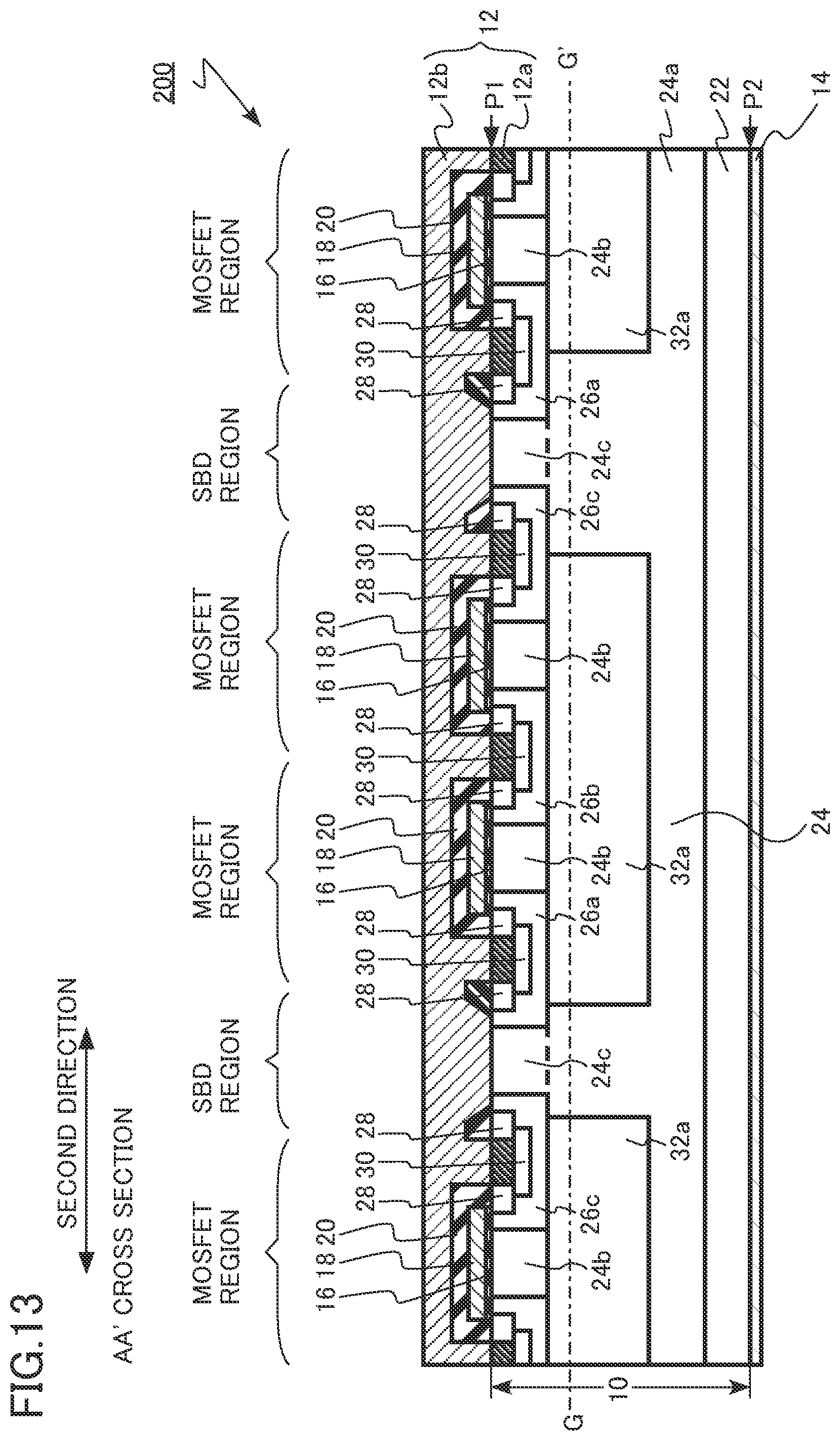 Patent US12107127 Figure 13 – Semiconductor device