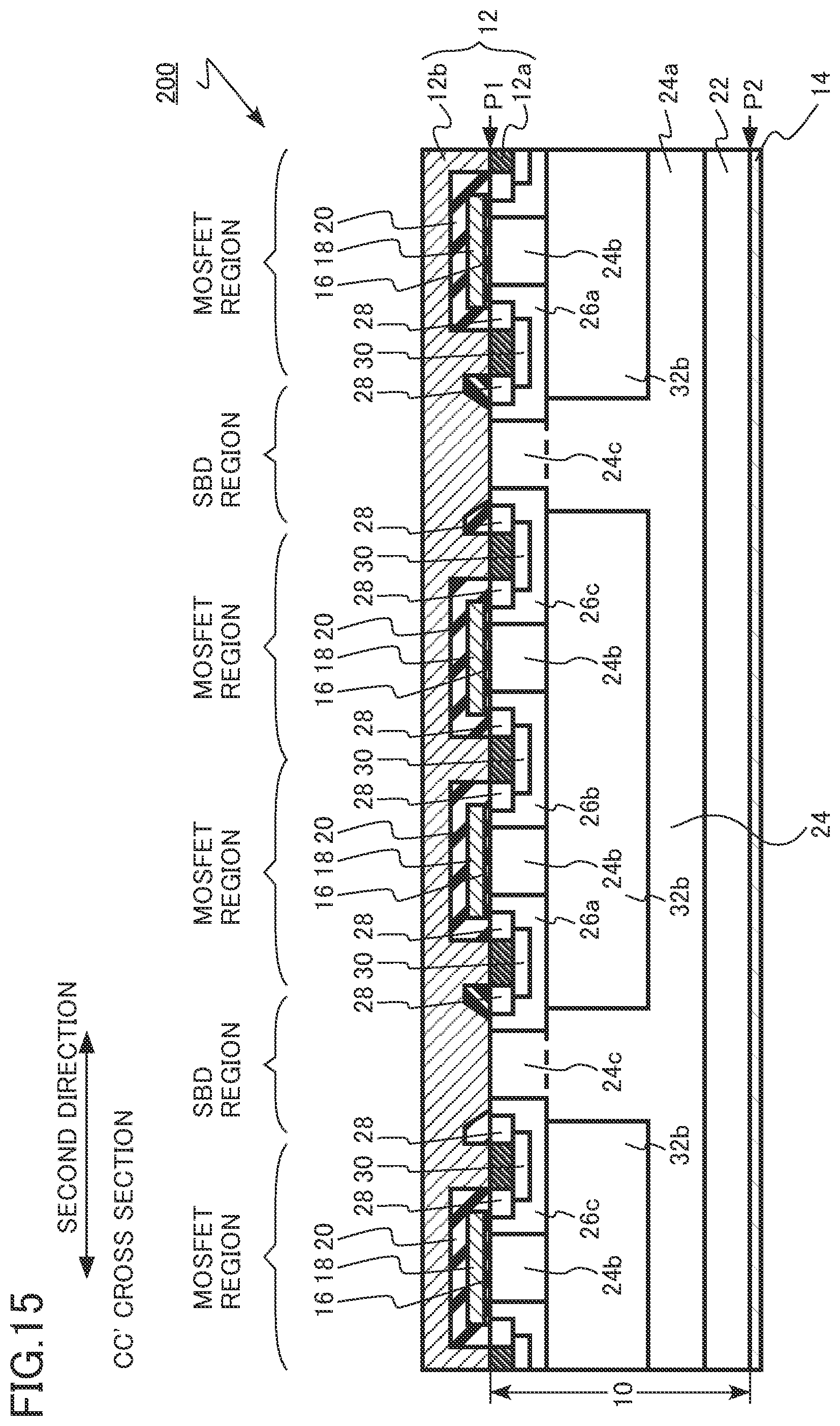 Patent US12107127 Figure 15 – Semiconductor device