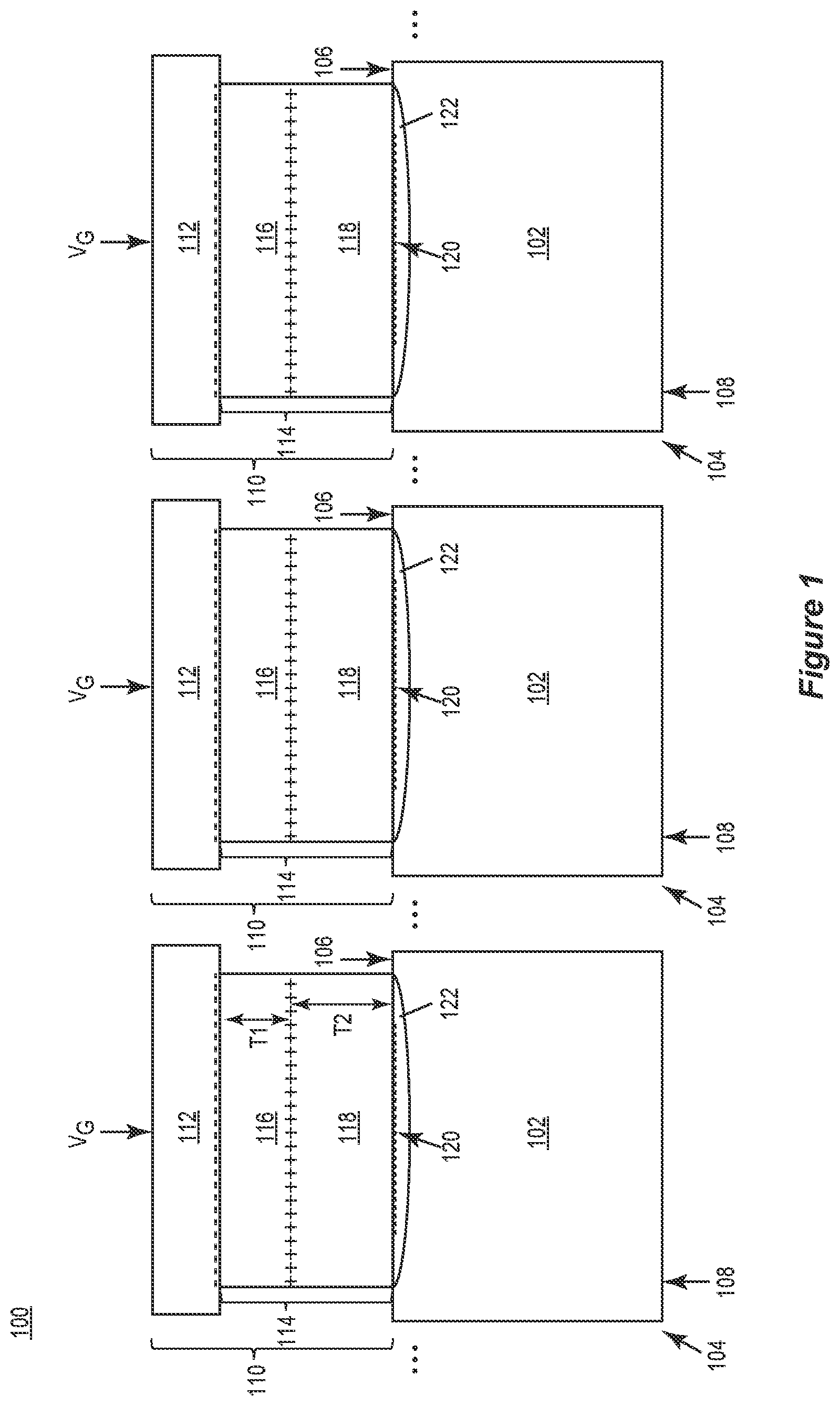 Patent US12107128 Figure 1 – Method of producing a semiconductor device having a ferroelectric gate stack