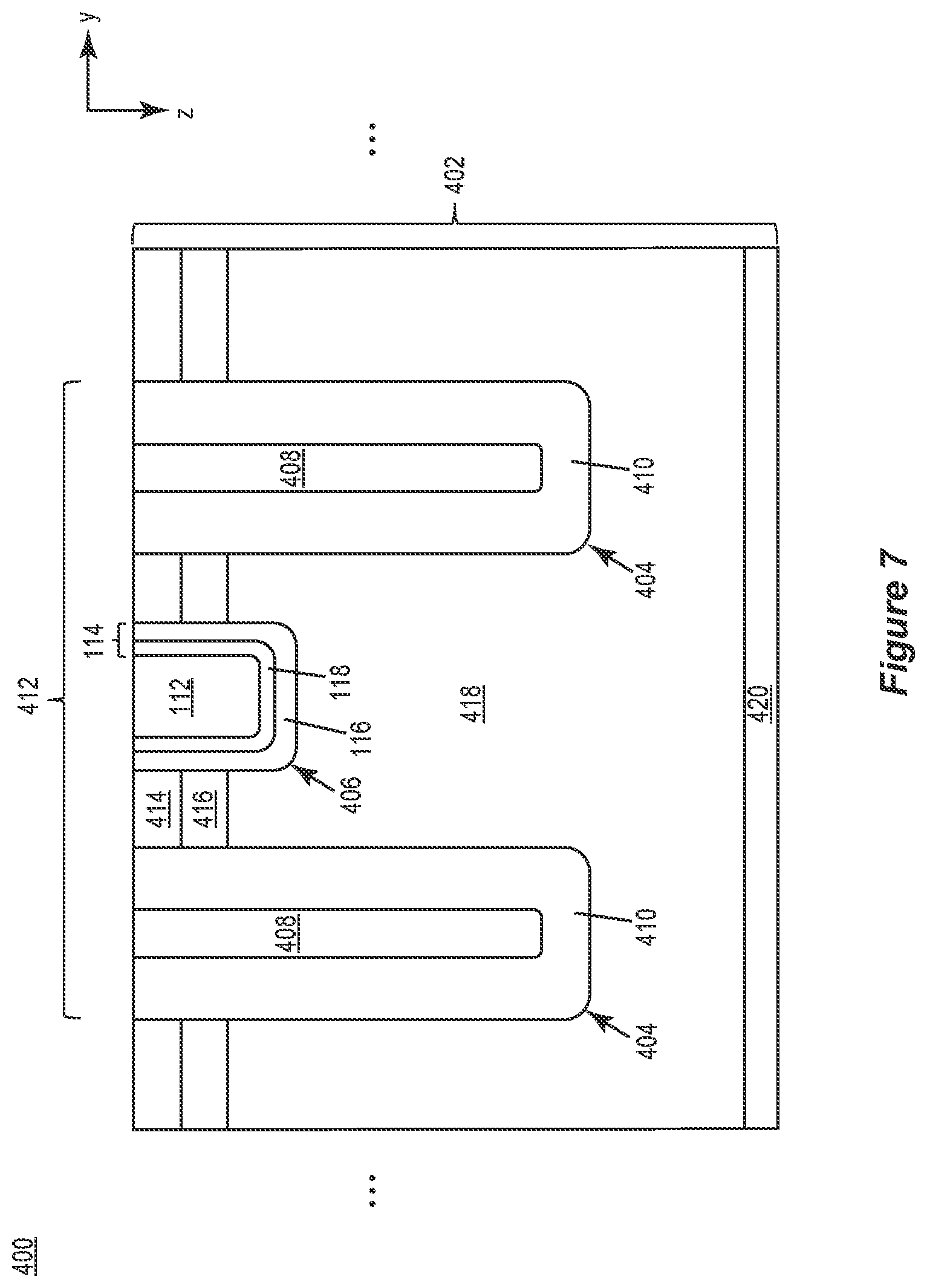 Patent US12107128 Figure 8 – Method of producing a semiconductor device having a ferroelectric gate stack