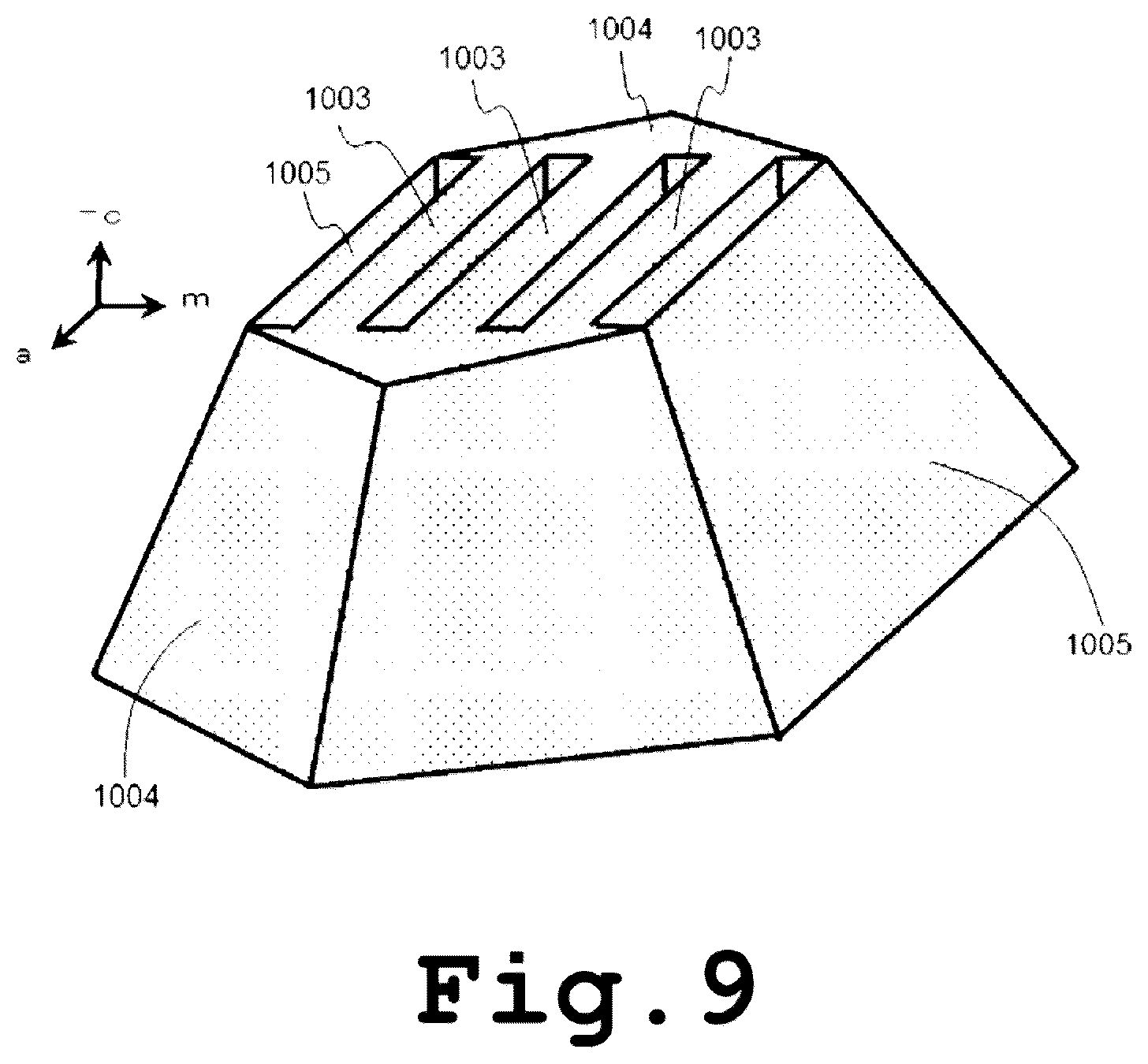 Patent US12107129 Figure 9 – Self-standing GaN substrate, GaN crystal, method for producing GaN single crystal, and method for producing semiconductor device