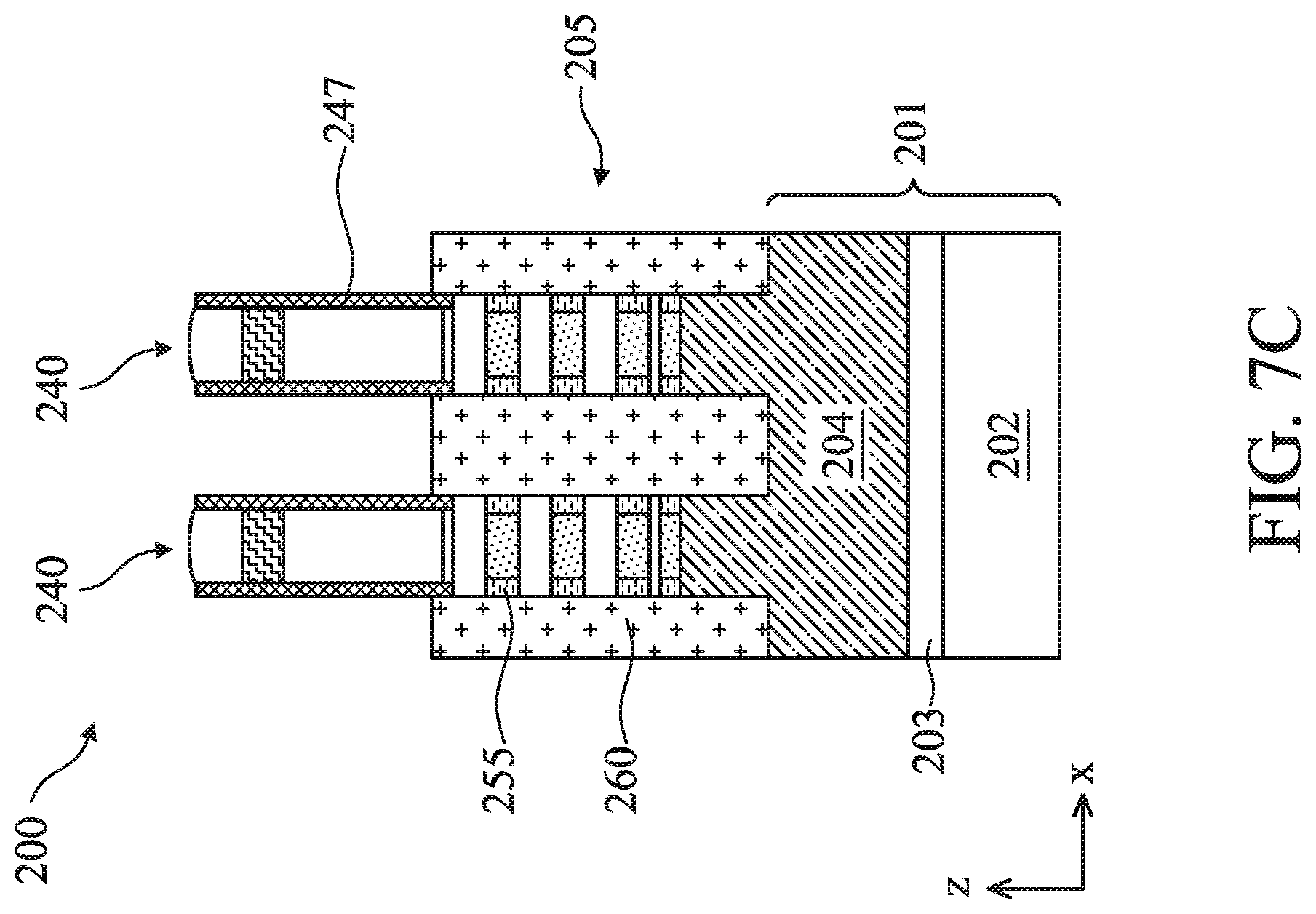 Patent US12107131 Figure 12 – Gate-all-around devices having self-aligned capping between channel and backside power rail