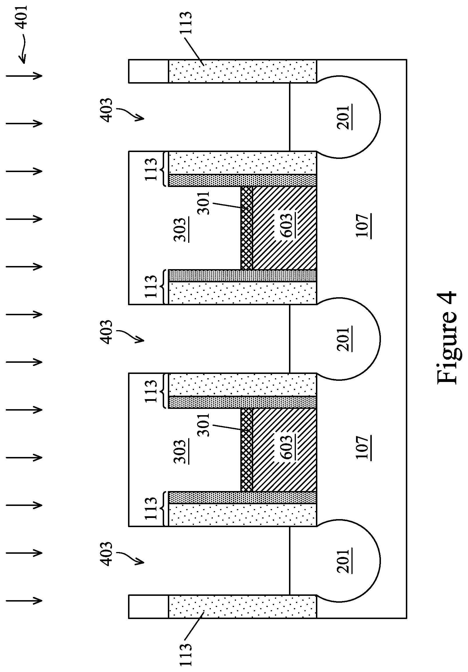 Patent US12107133 Figure 5 – Semiconductor devices and methods of manufacture