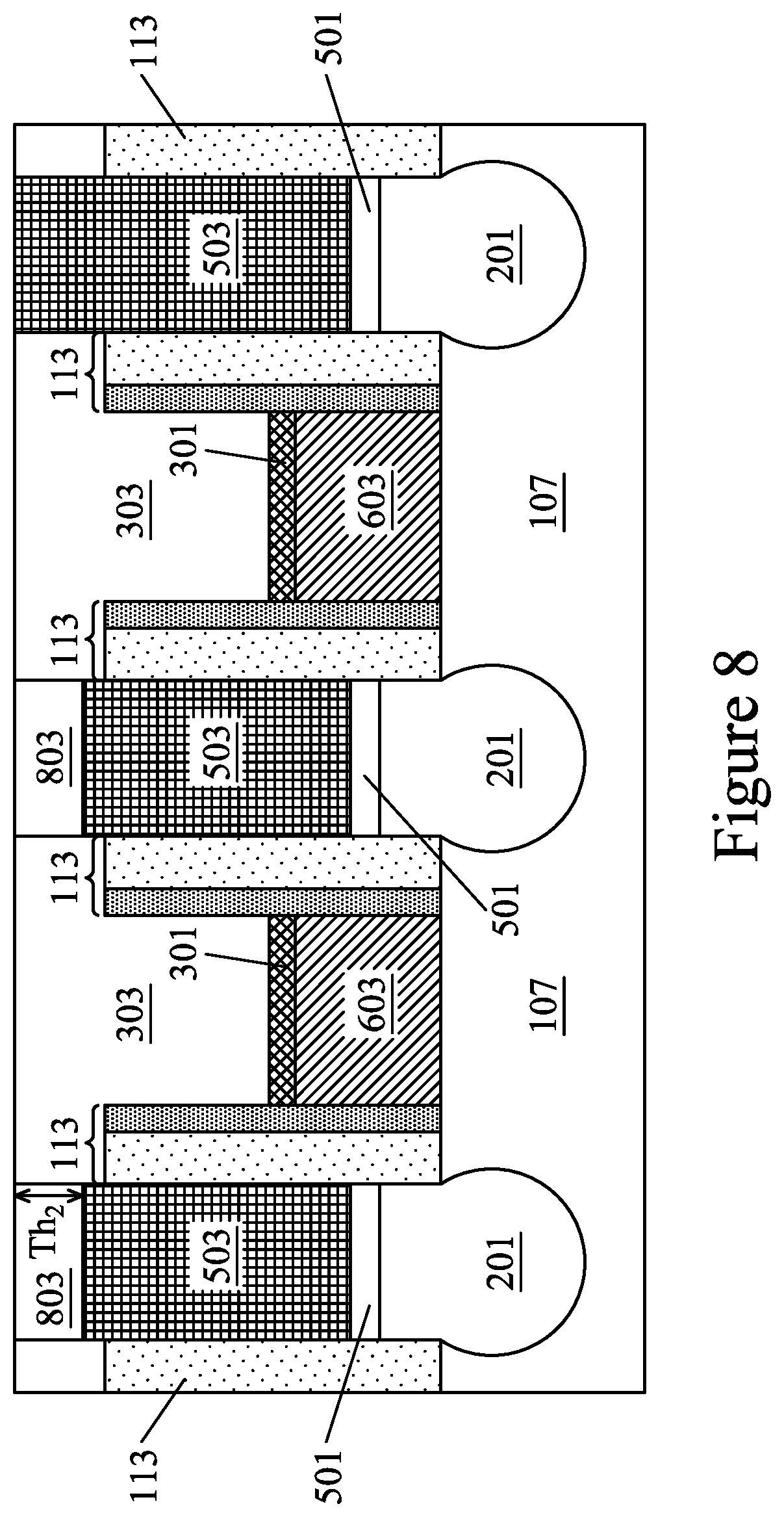 Patent US12107133 Figure 9 – Semiconductor devices and methods of manufacture
