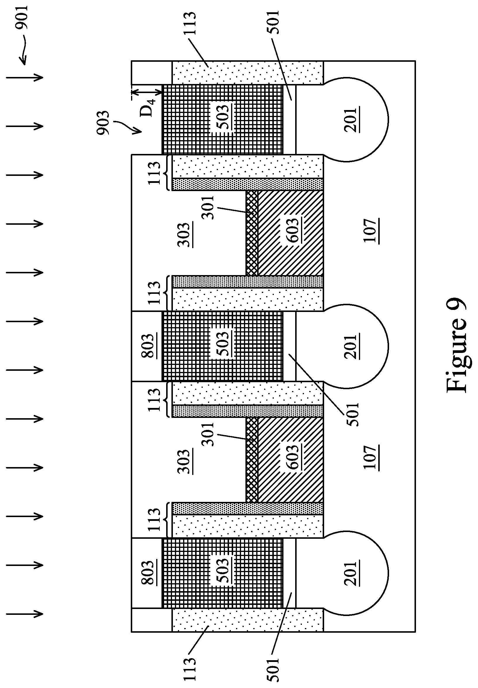 Patent US12107133 Figure 10 – Semiconductor devices and methods of manufacture