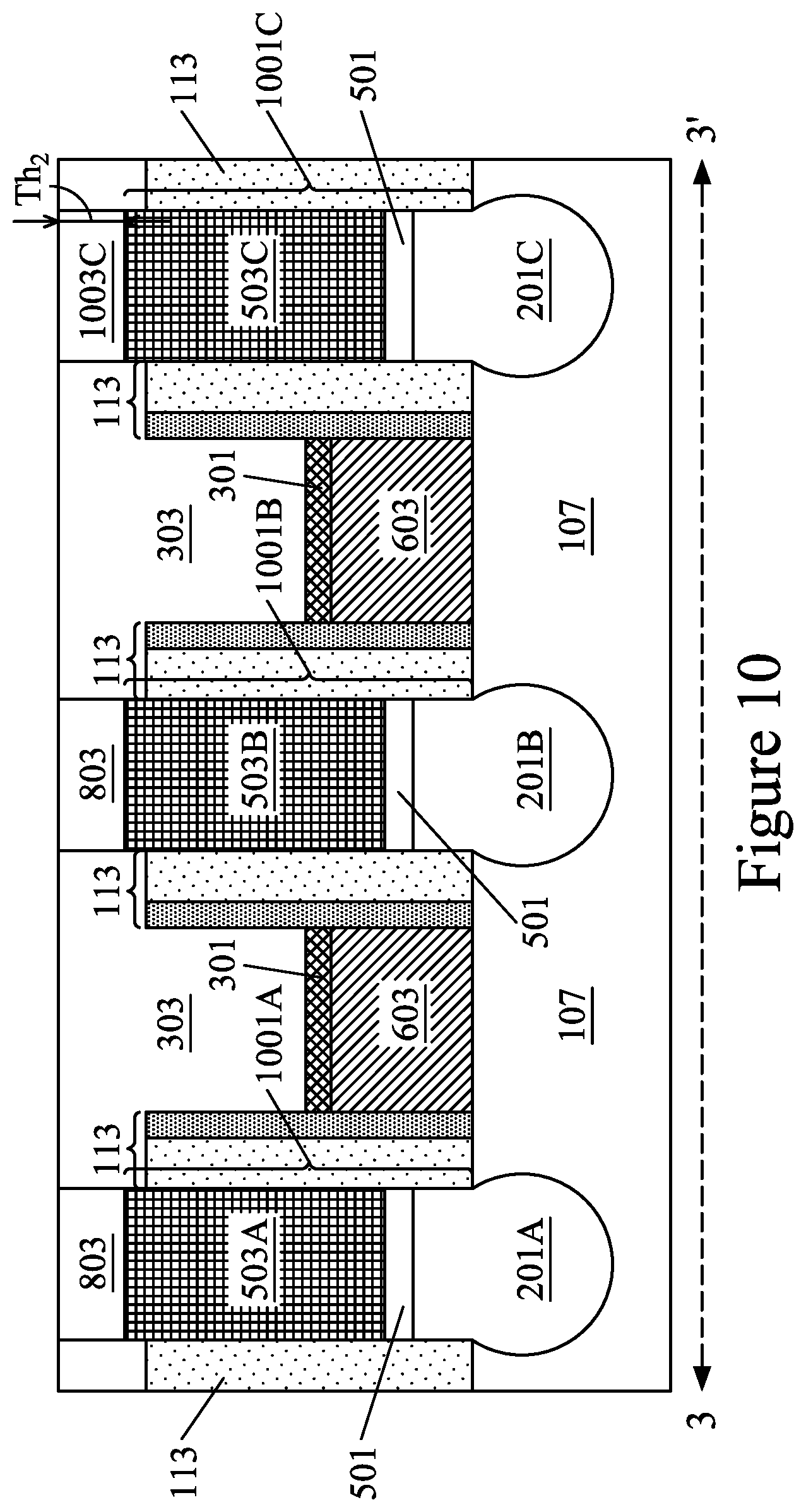 Patent US12107133 Figure 11 – Semiconductor devices and methods of manufacture