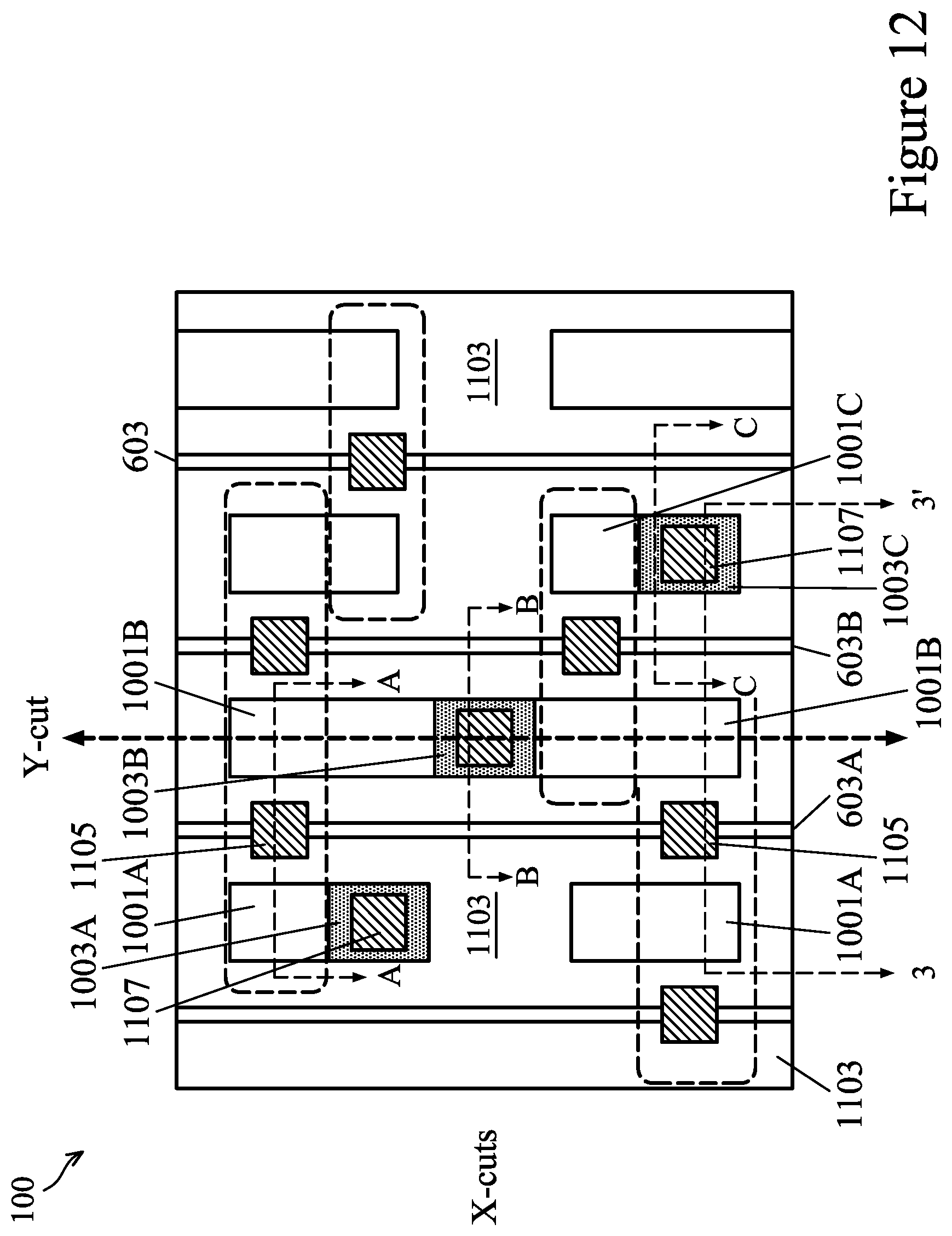 Patent US12107133 Figure 13 – Semiconductor devices and methods of manufacture