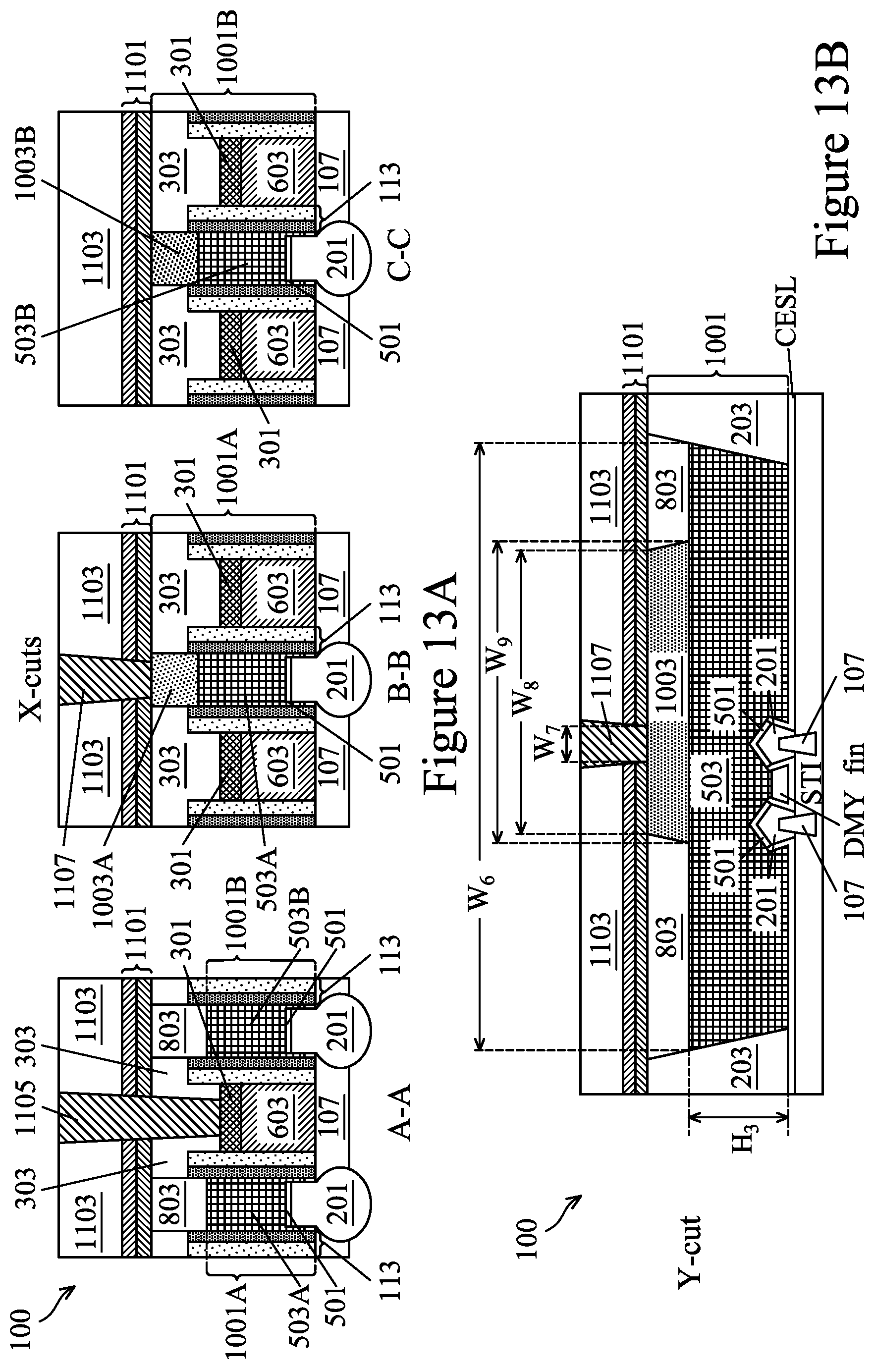 Patent US12107133 Figure 14 – Semiconductor devices and methods of manufacture
