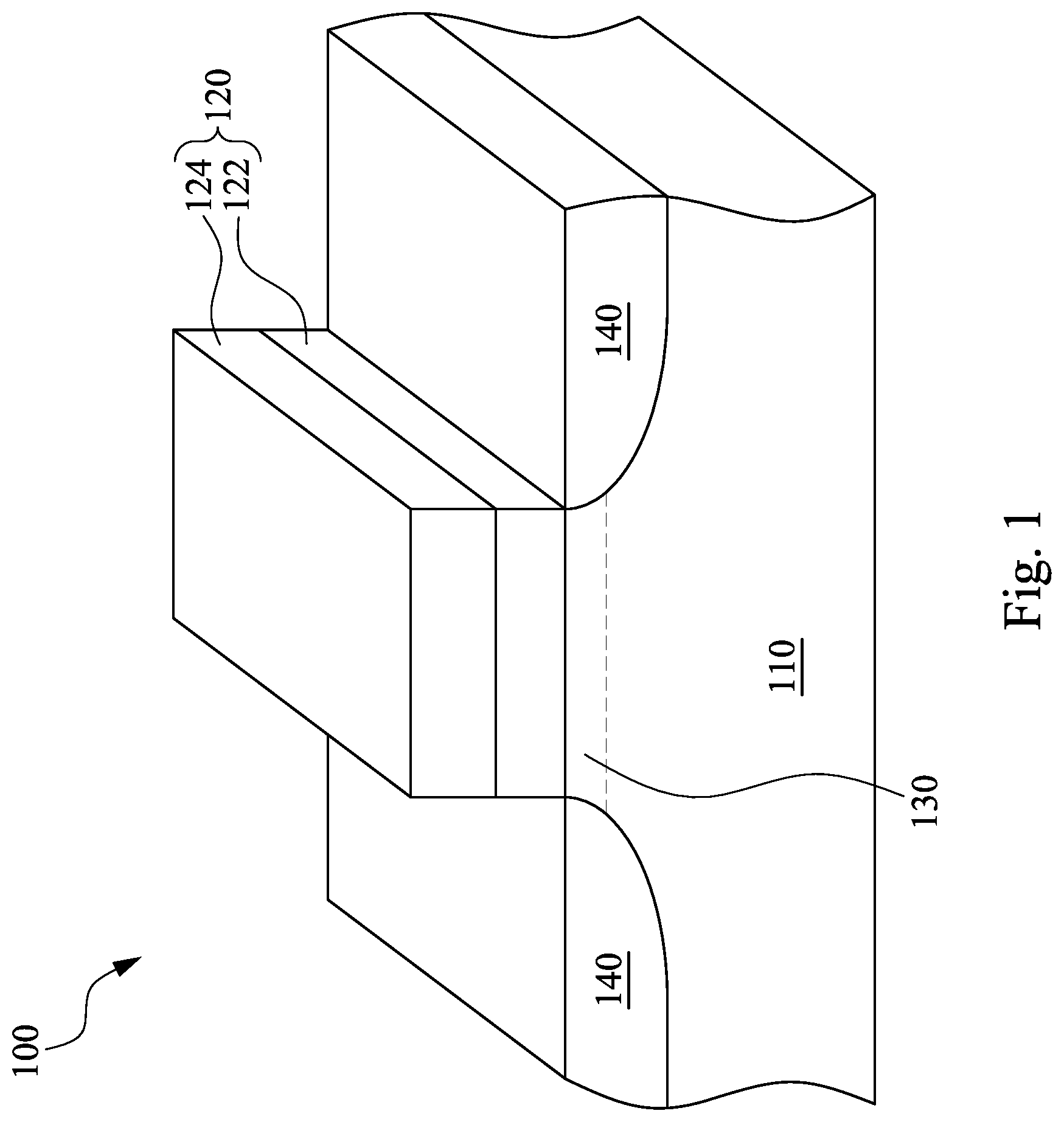Patent US12107134 Figure 1 – Semiconductor device and fabrication method thereof