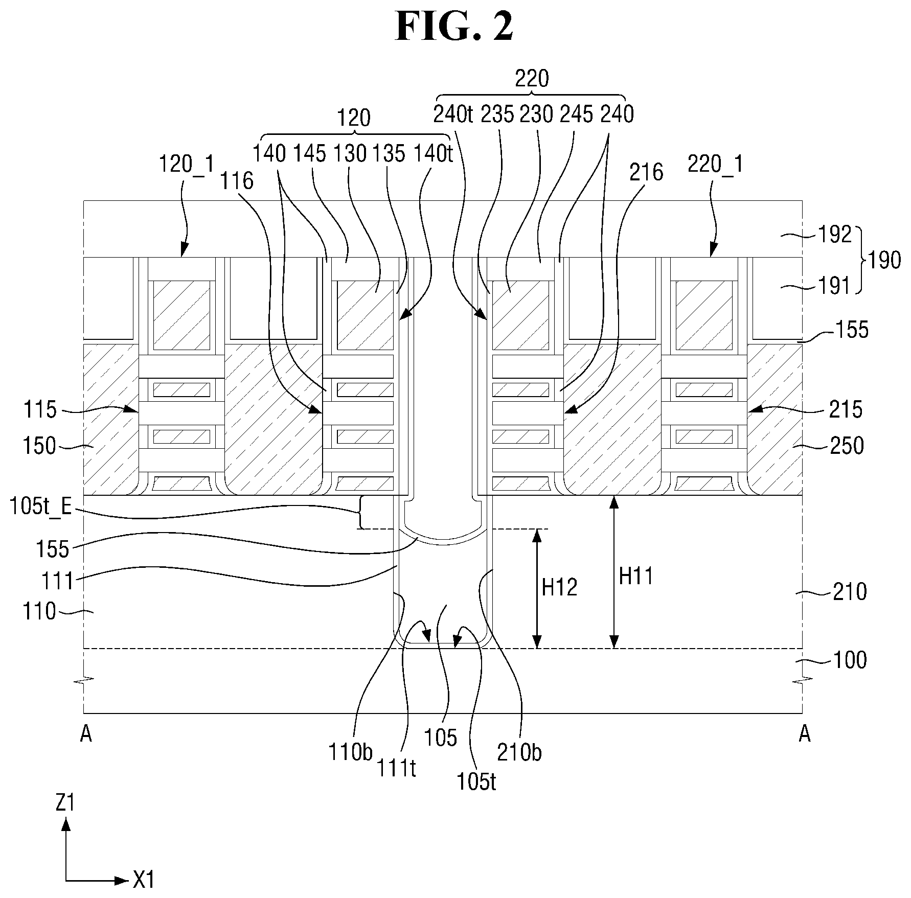 Patent US12107135 Figure 2 – Semiconductor device