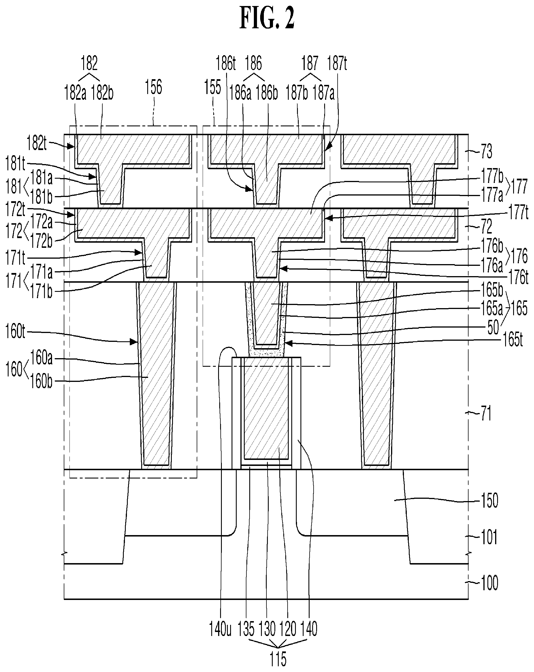 Patent US12107139 Figure 2 – Semiconductor device