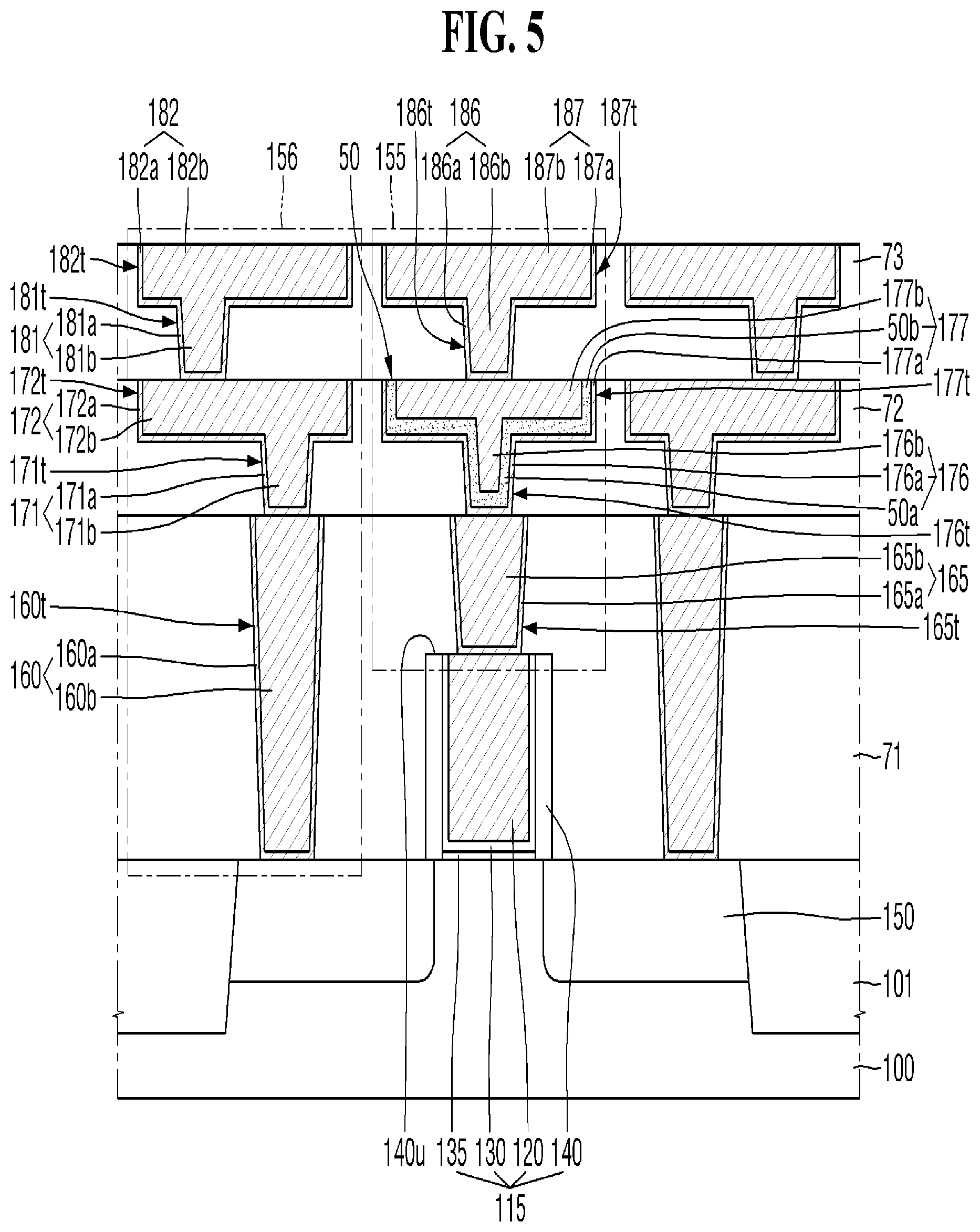 Patent US12107139 Figure 5 – Semiconductor device