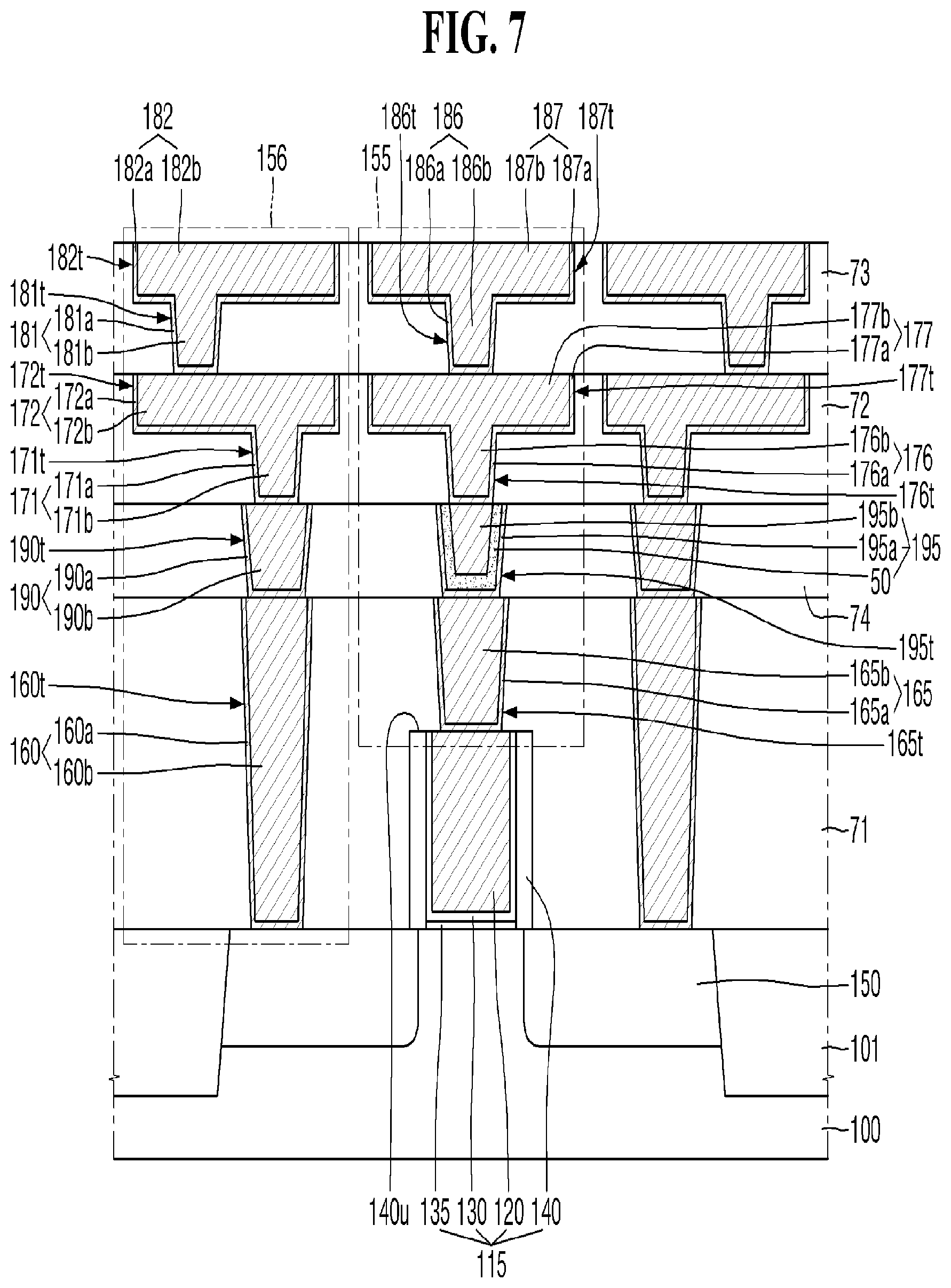 Patent US12107139 Figure 7 – Semiconductor device