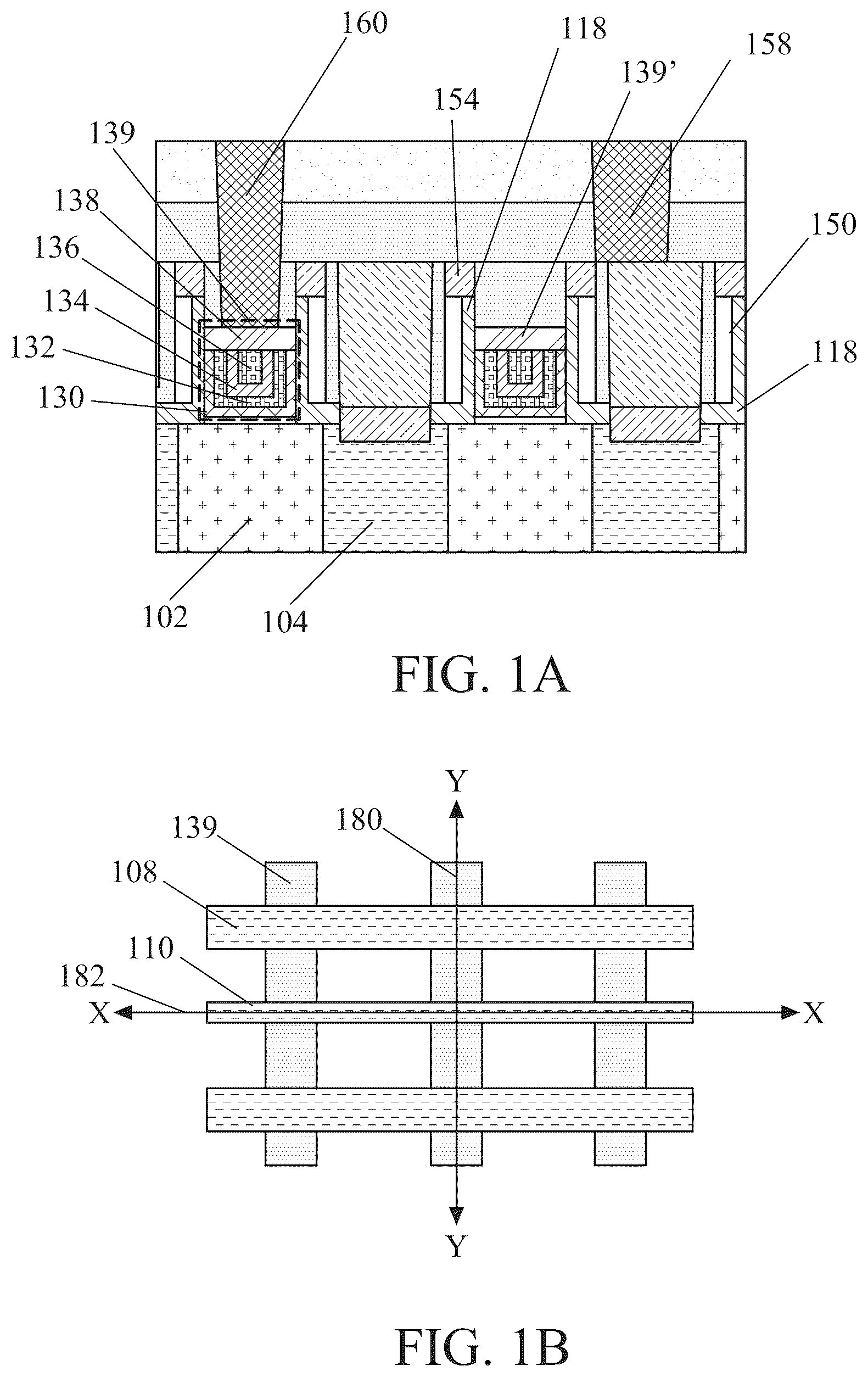 Patent US12107146 Figure 1 – Self-aligned air spacers and methods for forming