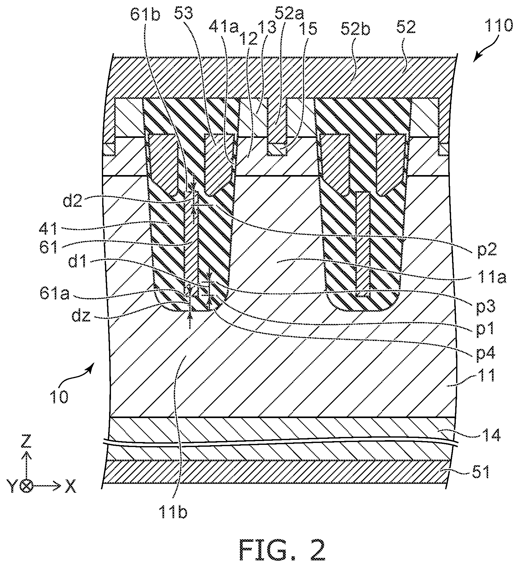 Patent US12107159 Figure 2 – Semiconductor device