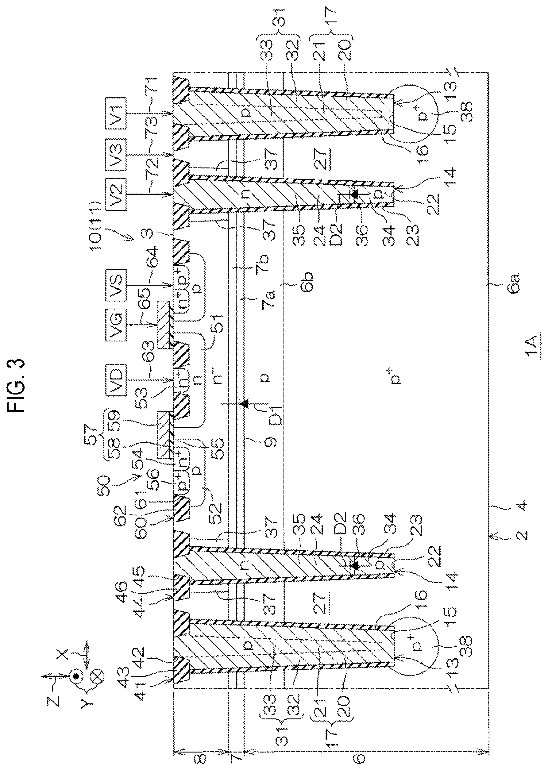 Patent US12107161 Figure 3 – Semiconductor device