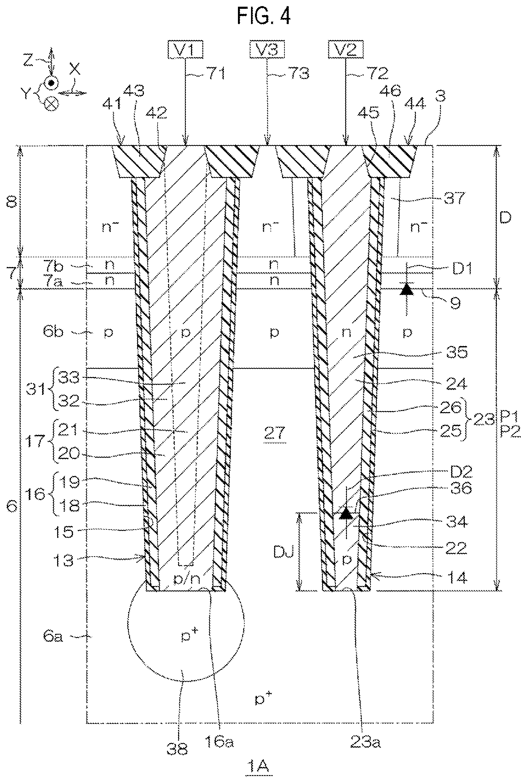Patent US12107161 Figure 4 – Semiconductor device