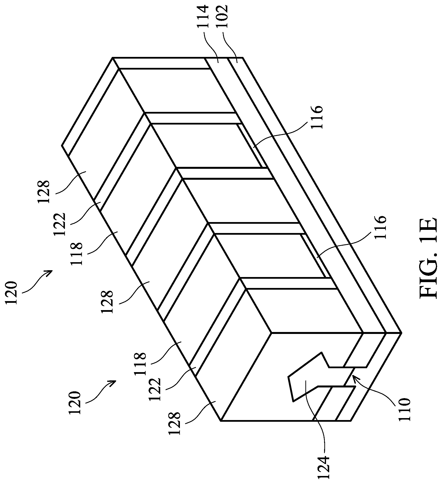 Patent US12107166 Figure 5 – Fin field effect transistor (FinFET) device structure with isolation layer and method for forming the same