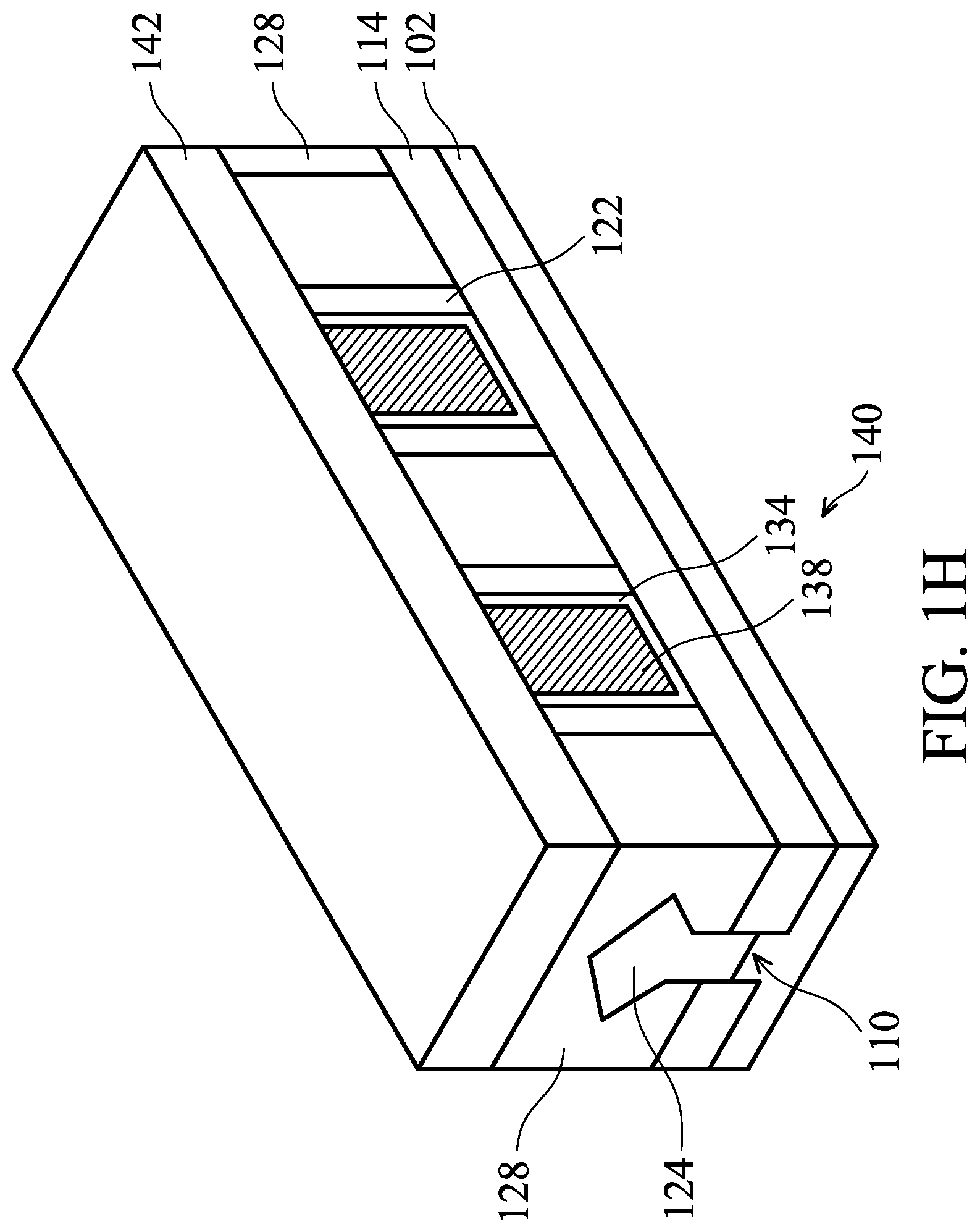Patent US12107166 Figure 8 – Fin field effect transistor (FinFET) device structure with isolation layer and method for forming the same