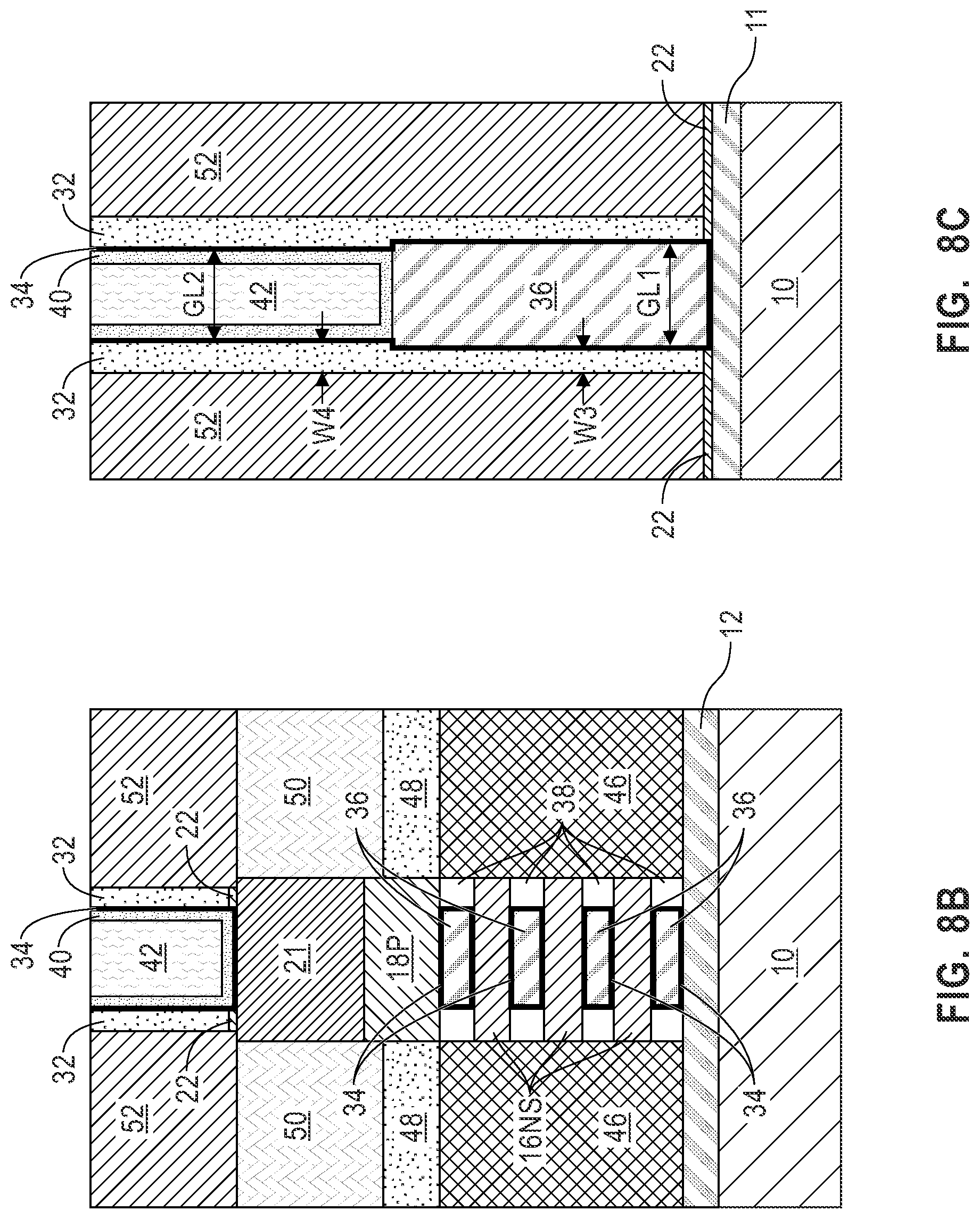 Patent US12107168 Figure 14 – Independent gate length tunability for stacked transistors