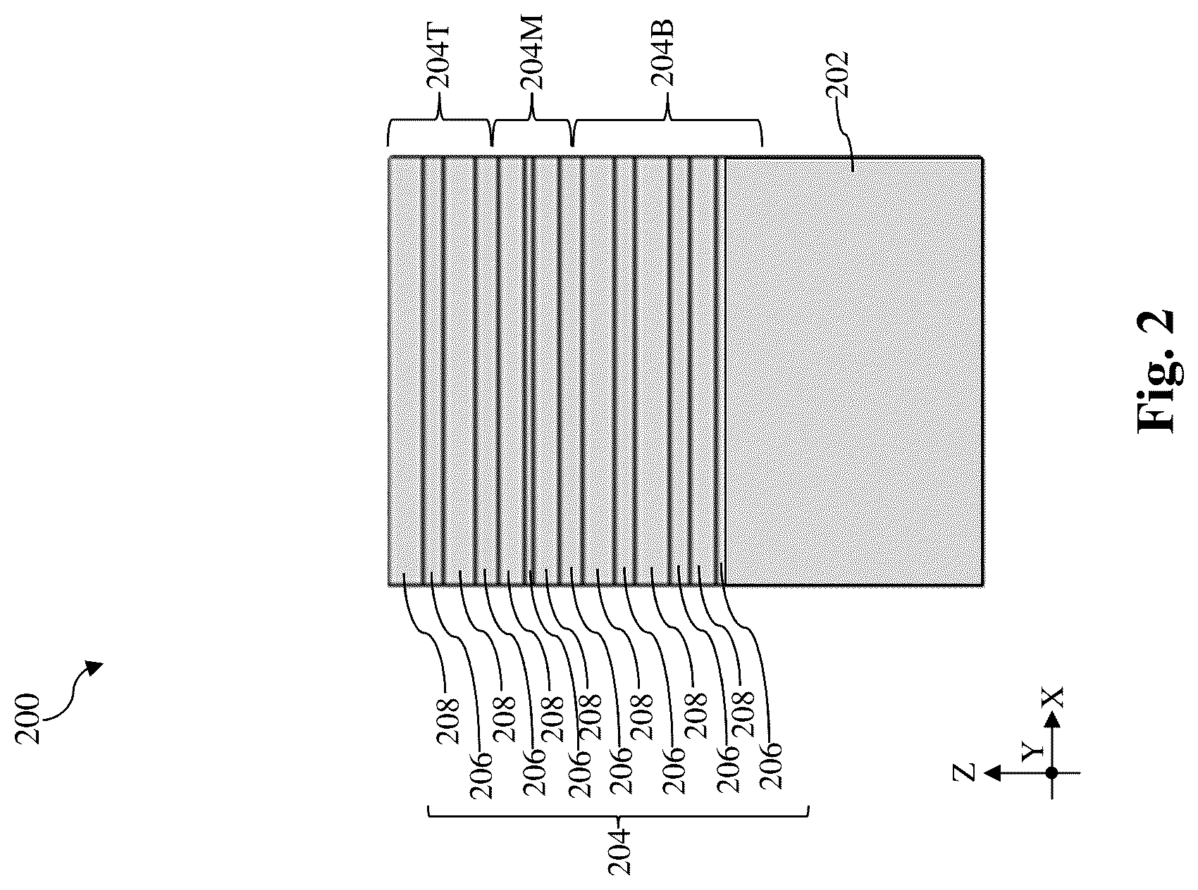 Patent US12107169 Figure 2 – Contact structure for stacked multi-gate device