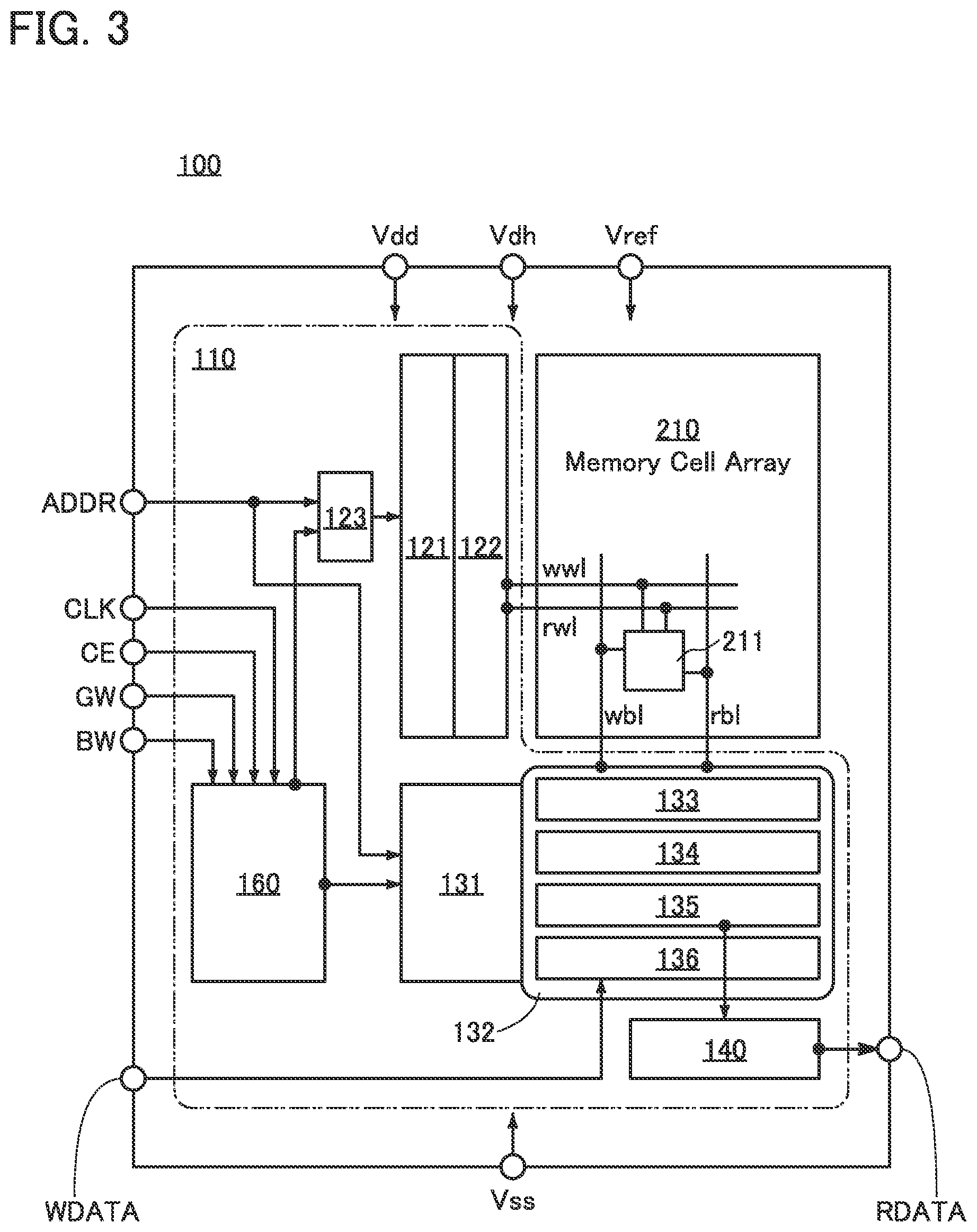 Patent US12107171 Figure 3 – Memory device, semiconductor device, and electronic device