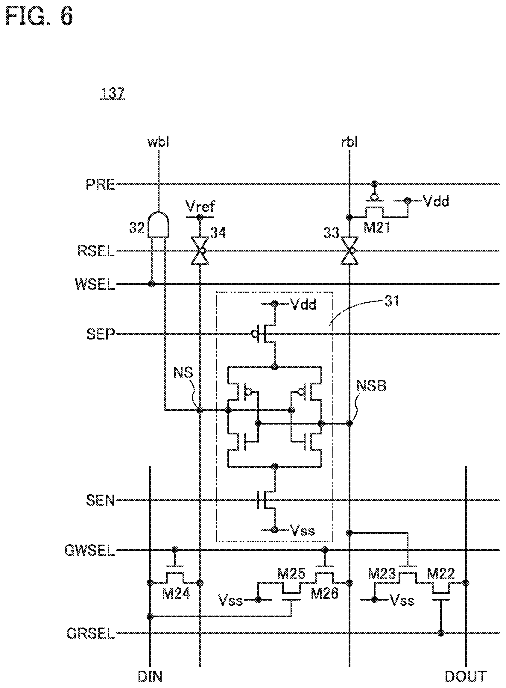 Patent US12107171 Figure 6 – Memory device, semiconductor device, and electronic device