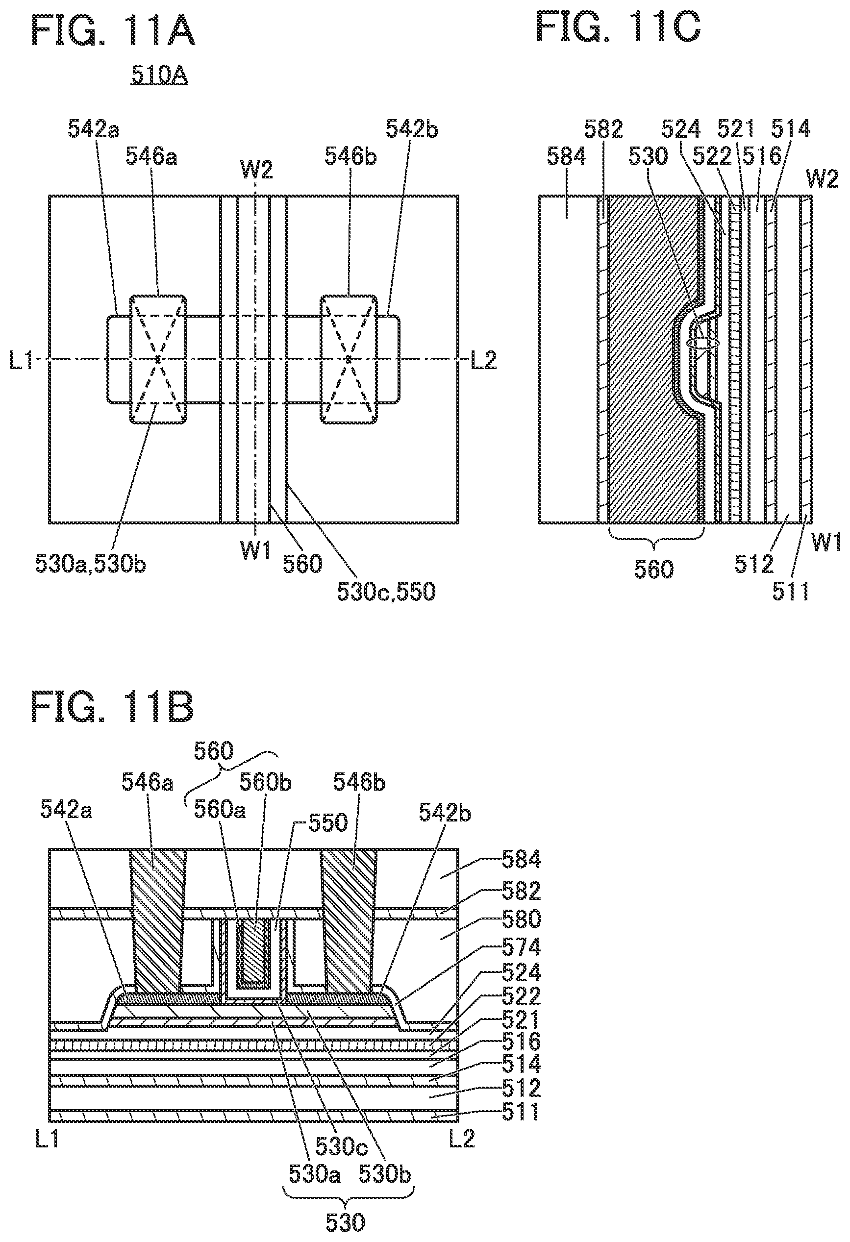 Patent US12107171 Figure 11 – Memory device, semiconductor device, and electronic device
