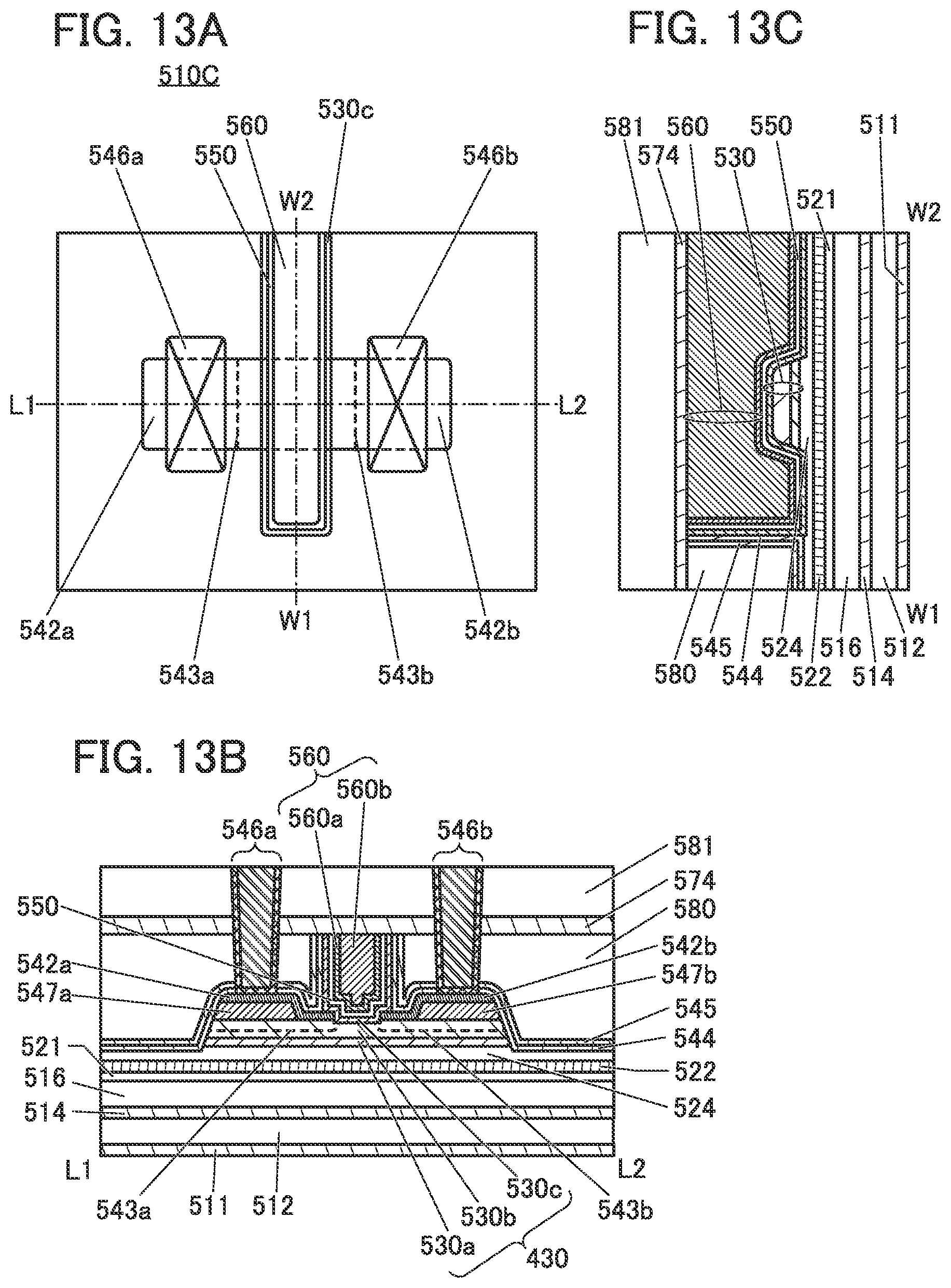 Patent US12107171 Figure 13 – Memory device, semiconductor device, and electronic device