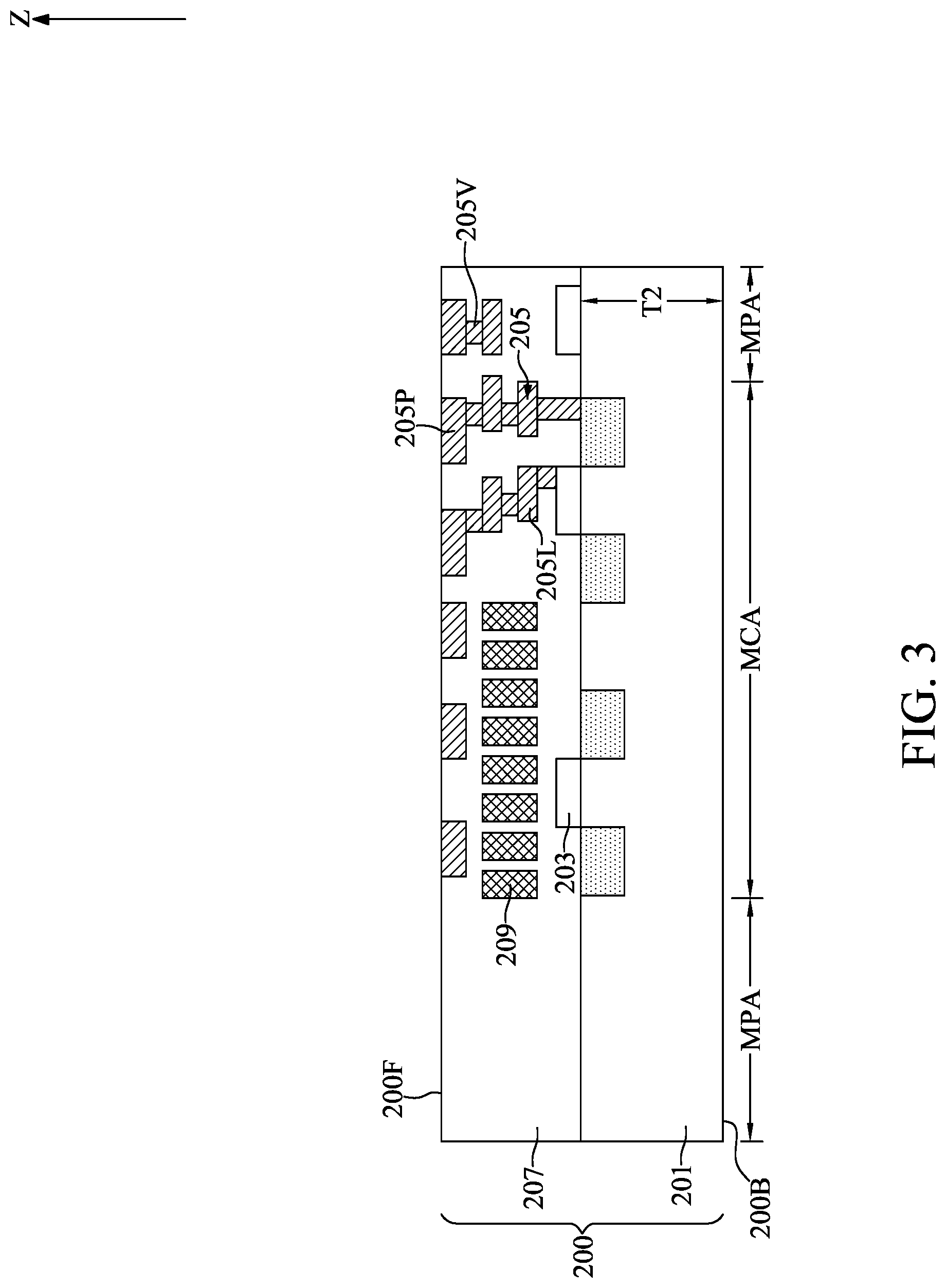 Patent US12107175 Figure 3 – Optical semiconductor device with cascade vias