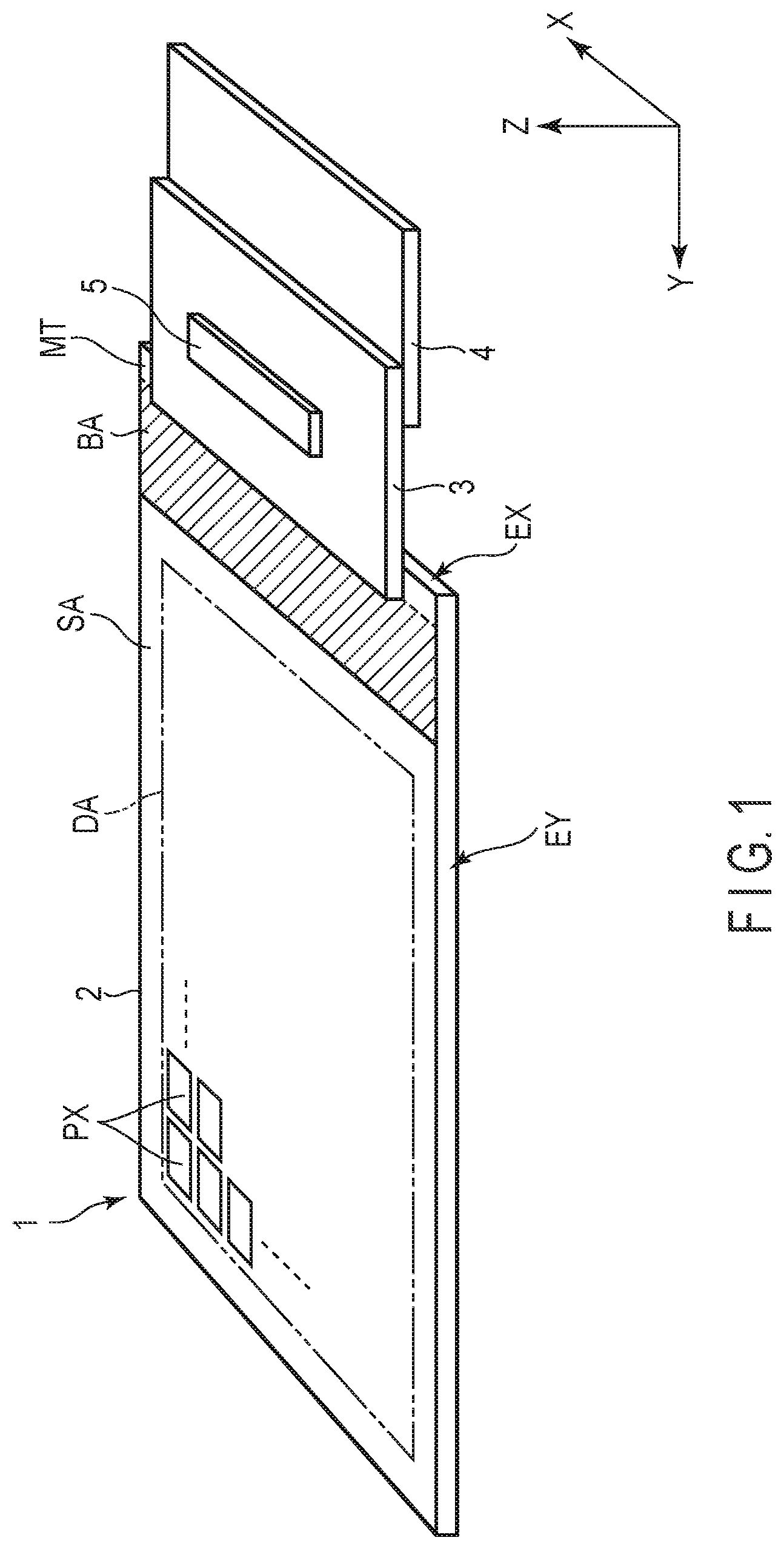 Patent US12107189 Figure 1 – Light-emitting element and electronic device