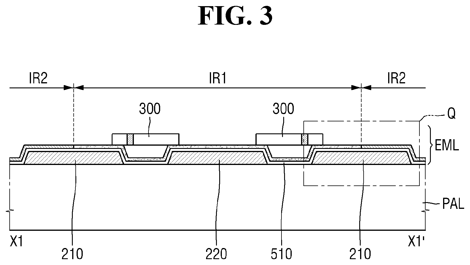Patent US12107191 Figure 3 – Display device and manufacturing method therefor