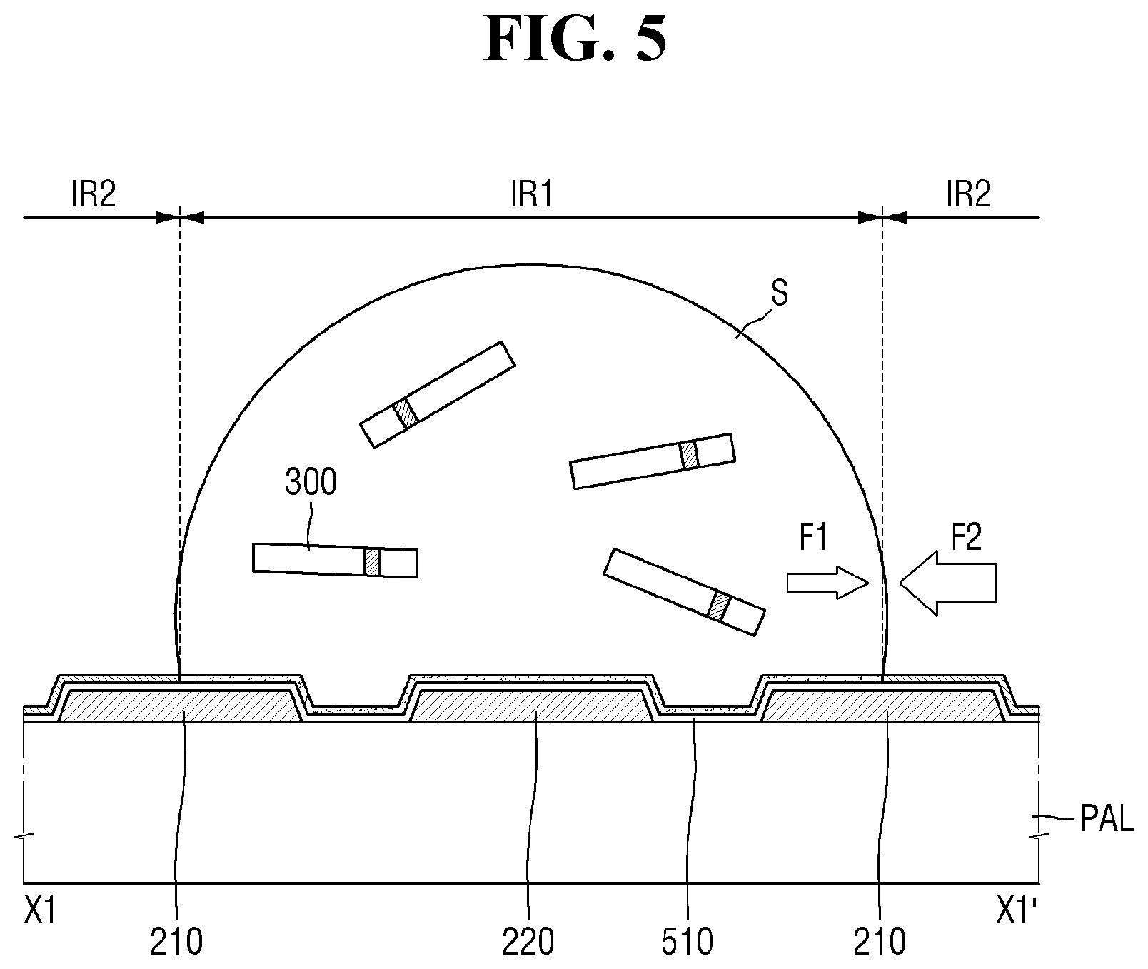 Patent US12107191 Figure 5 – Display device and manufacturing method therefor