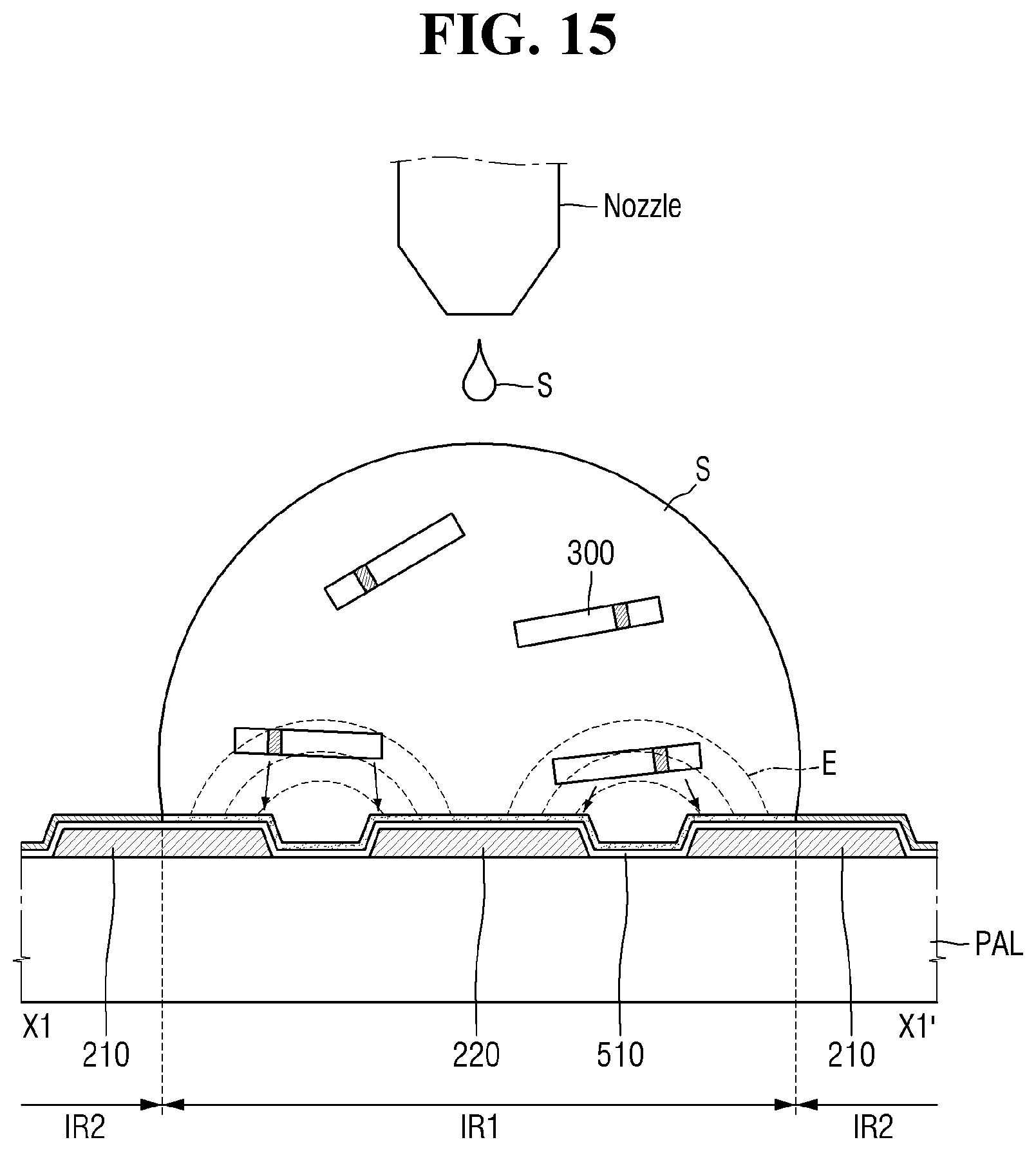 Patent US12107191 Figure 15 – Display device and manufacturing method therefor