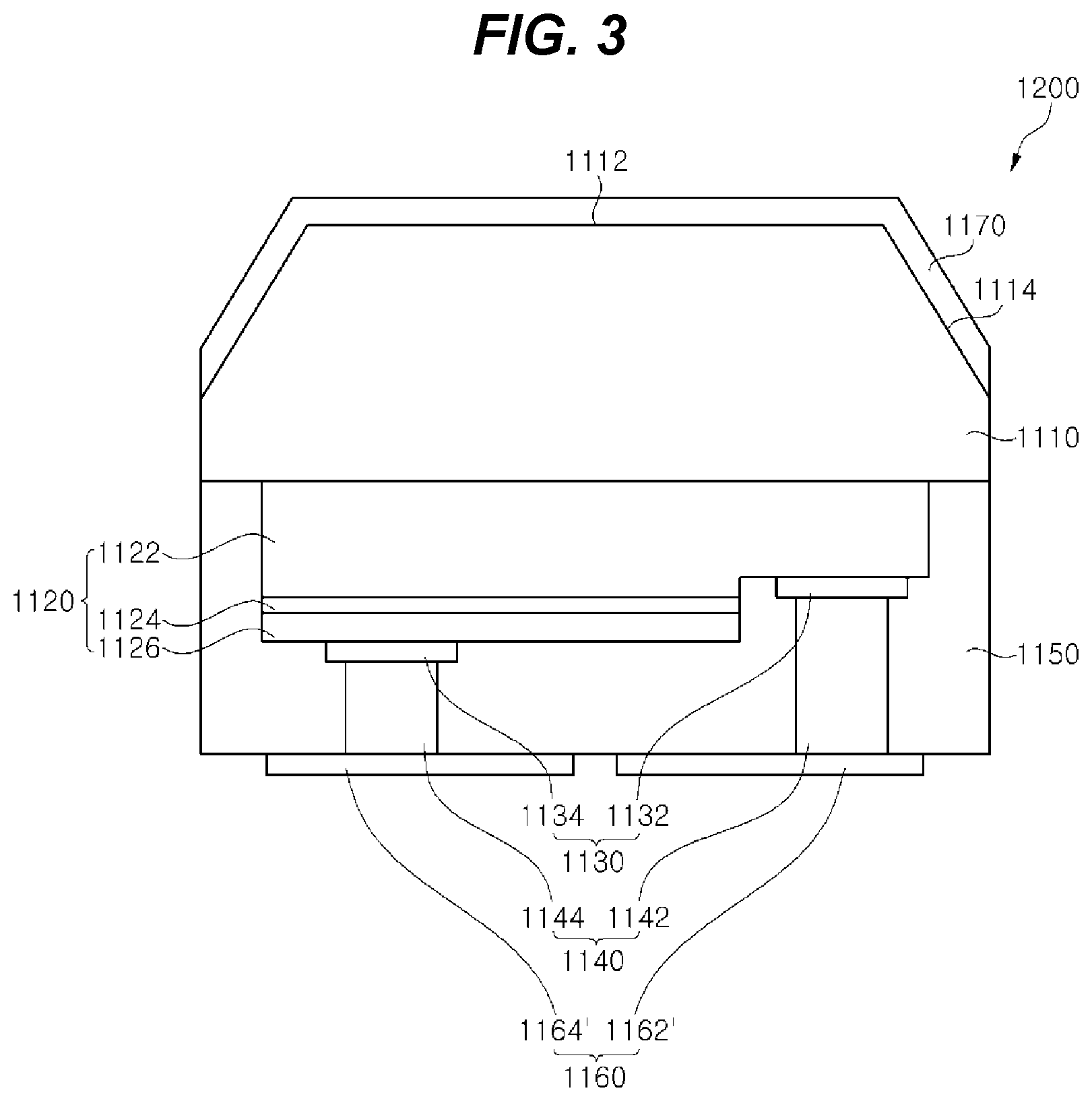 Patent US12107195 Figure 3 – Light emitting diode package and method of manufacturing the same