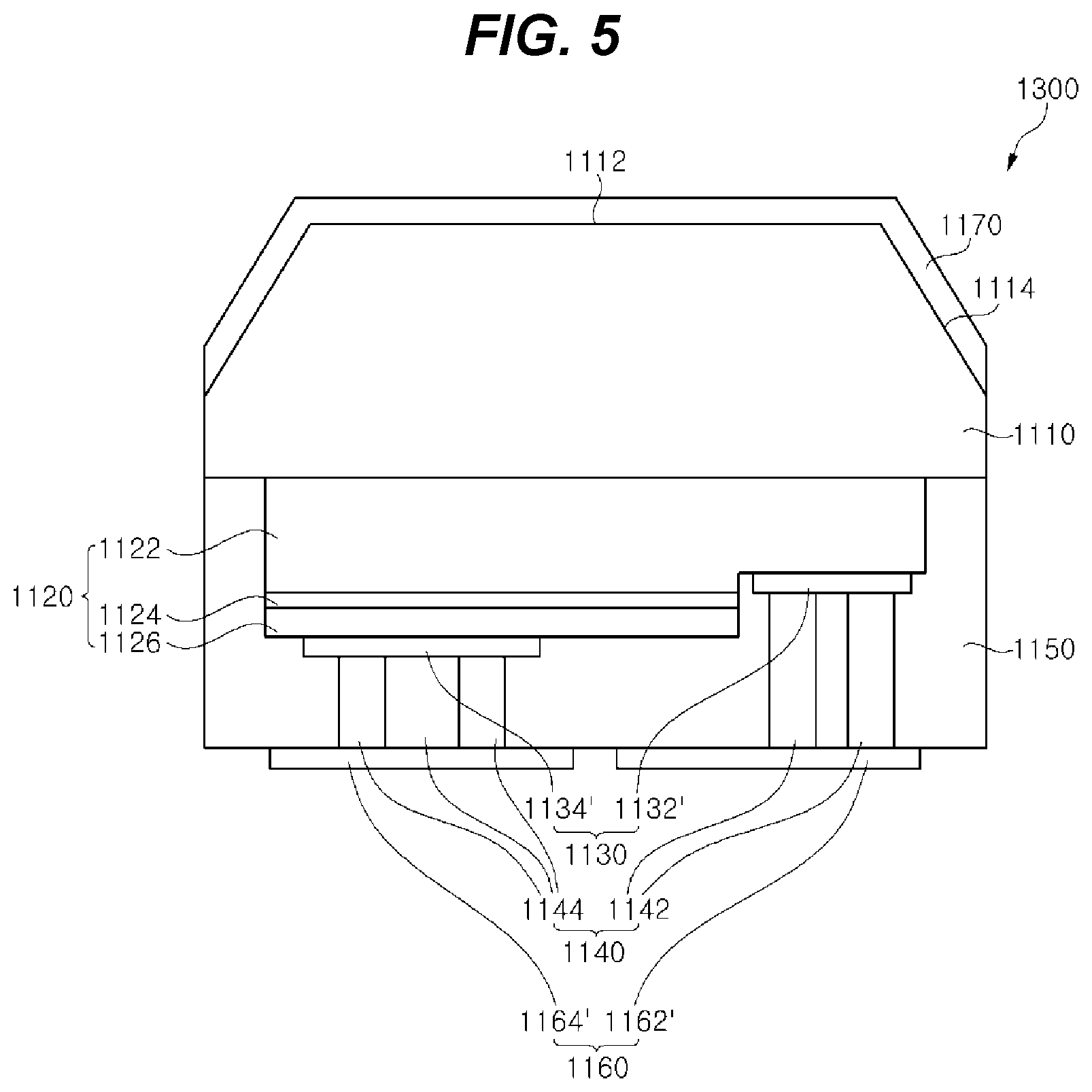 Patent US12107195 Figure 5 – Light emitting diode package and method of manufacturing the same