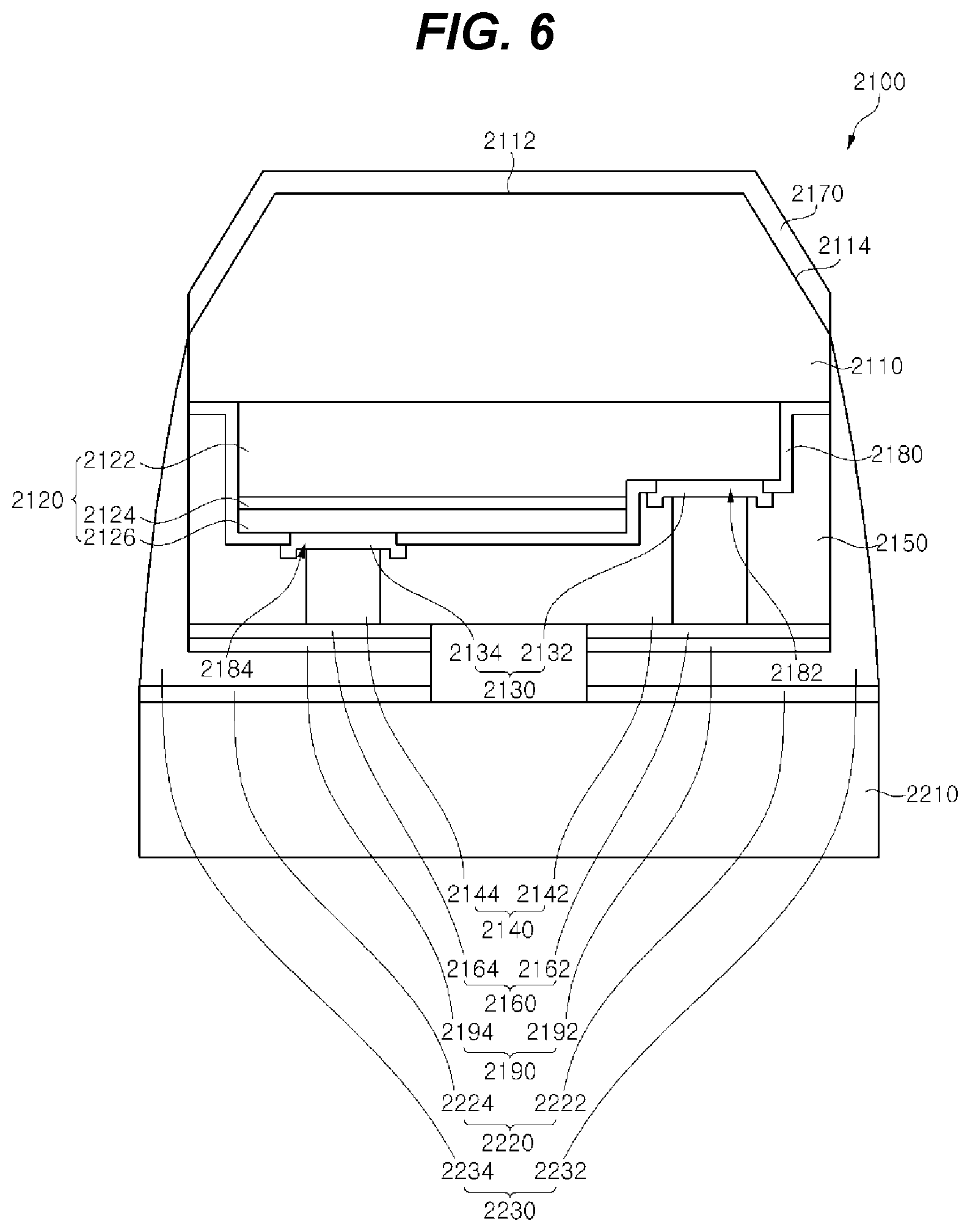 Patent US12107195 Figure 6 – Light emitting diode package and method of manufacturing the same