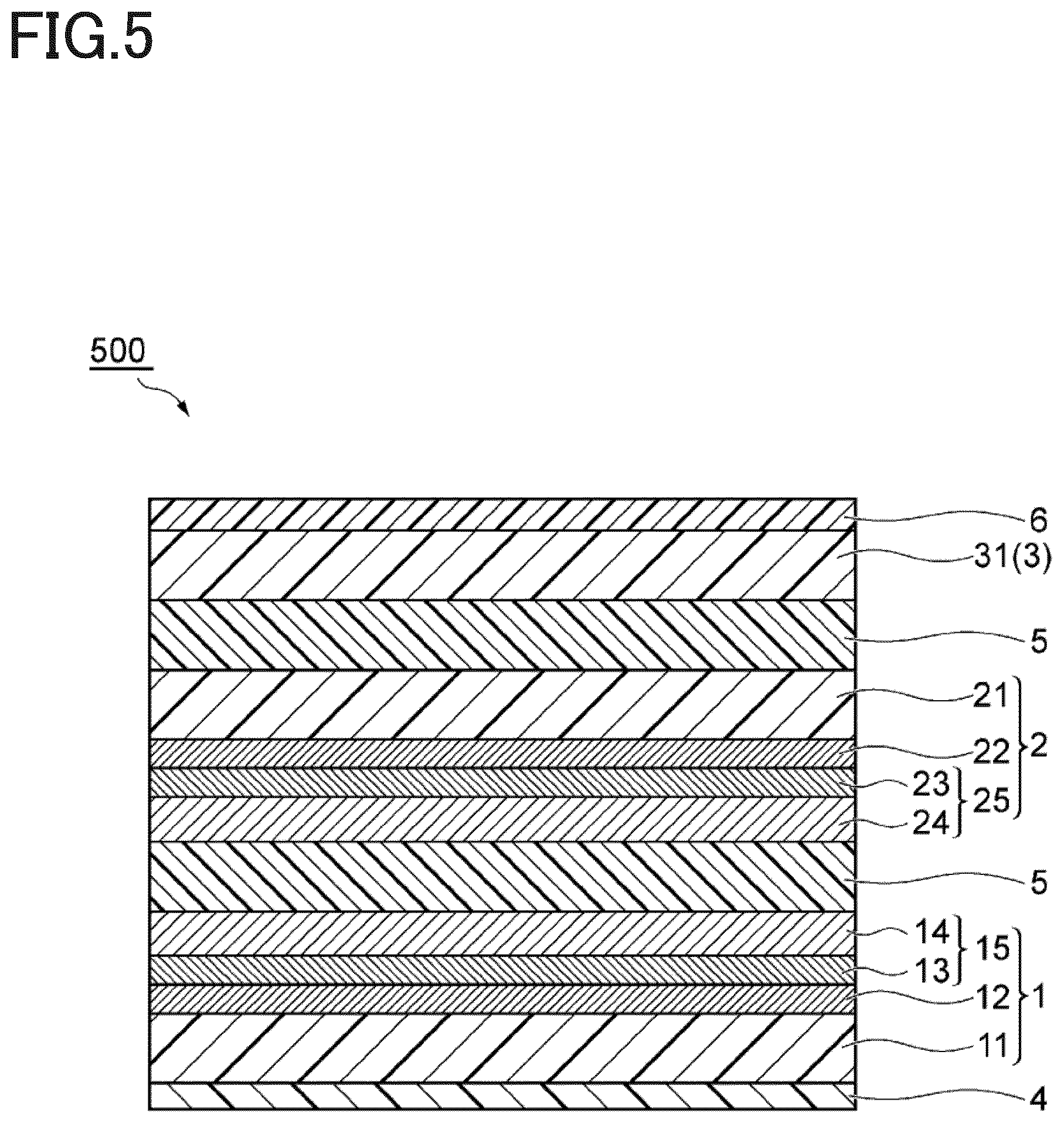 Patent US12107198 Figure 5 – Barrier film and method for manufacturing the same, wavelength conversion sheet and method for manufacturing the same, and optical laminate and method for manufacturing the same